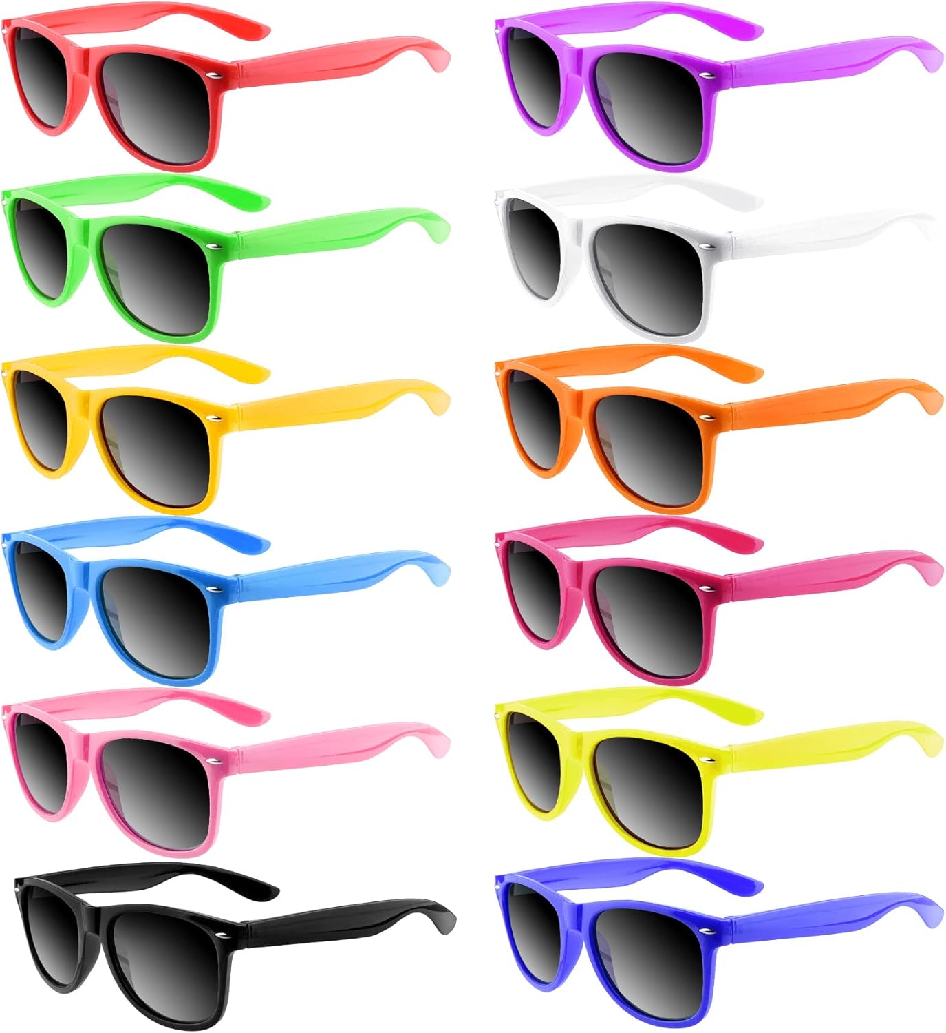 TUPARKA 12 Pack Neon Sunglasses Party Favors