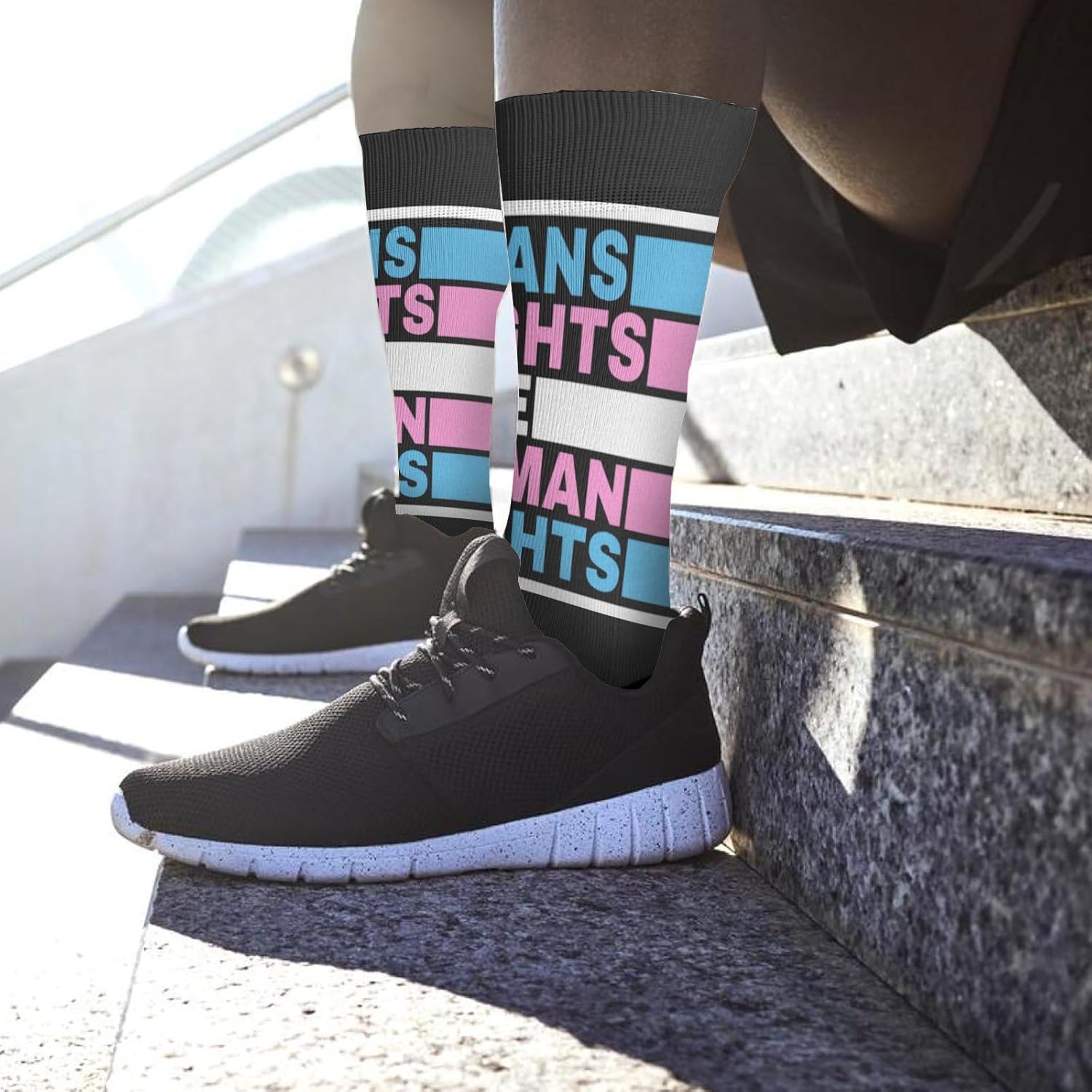 Transgender Boys Crew Socks Funny Work Boot Socks for Kids