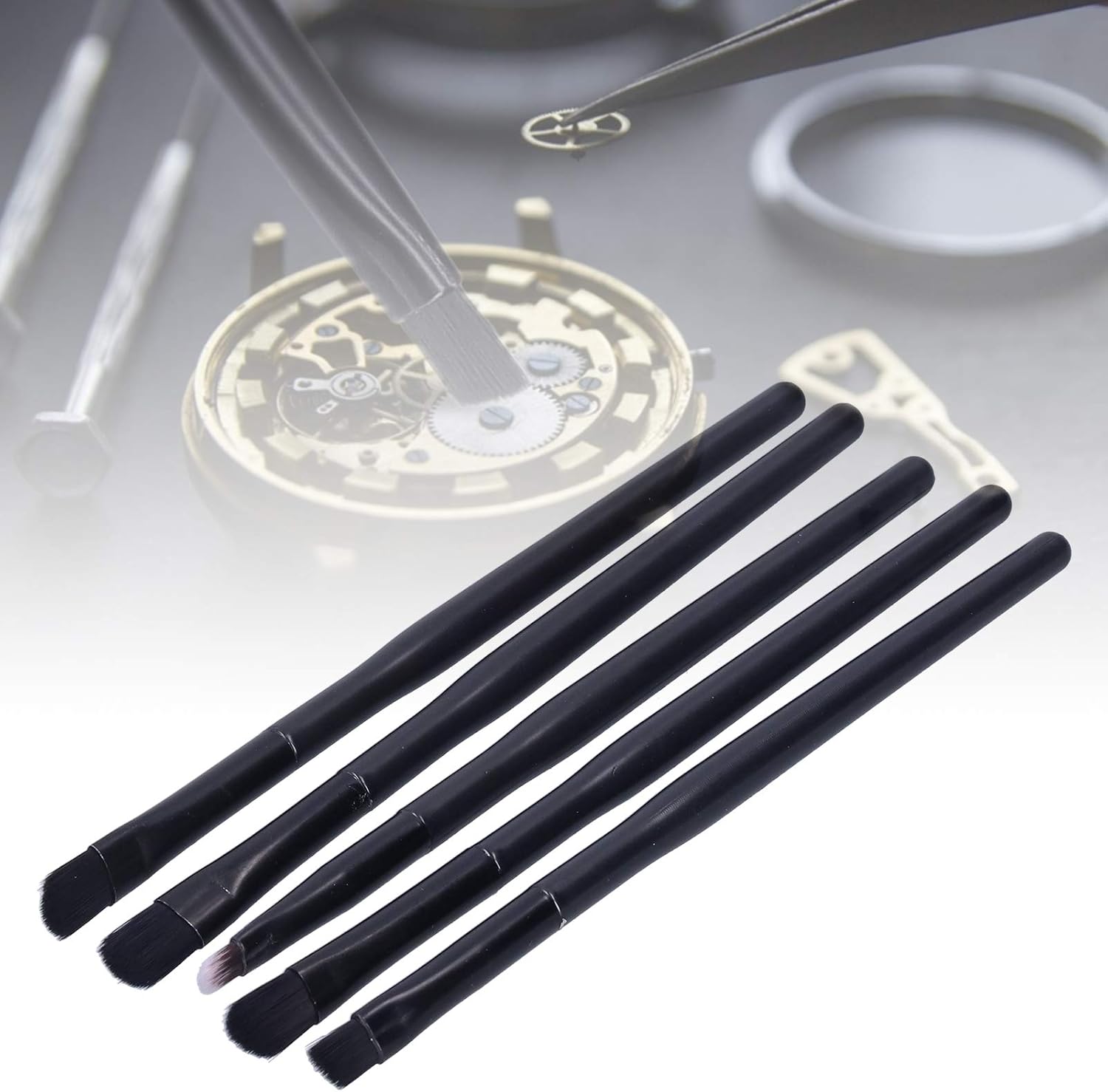 Kodrily Watch Cleaning Kit with 5 Brushes and Storage Box