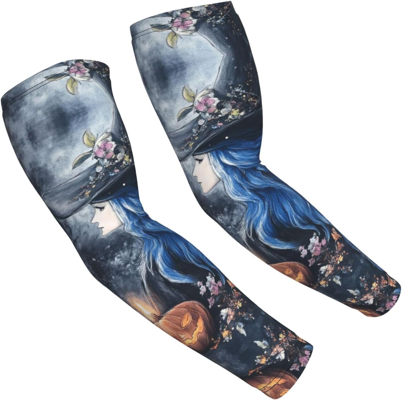 Men Women Cooling Compression Arm Sleeves for Sun Protection