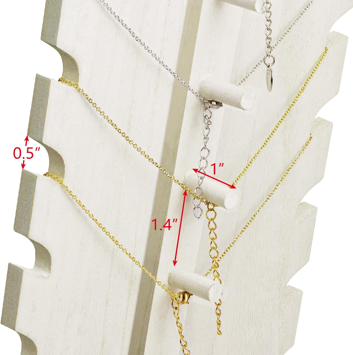 MOOCA Lightweight Wooden Necklace Display Stand