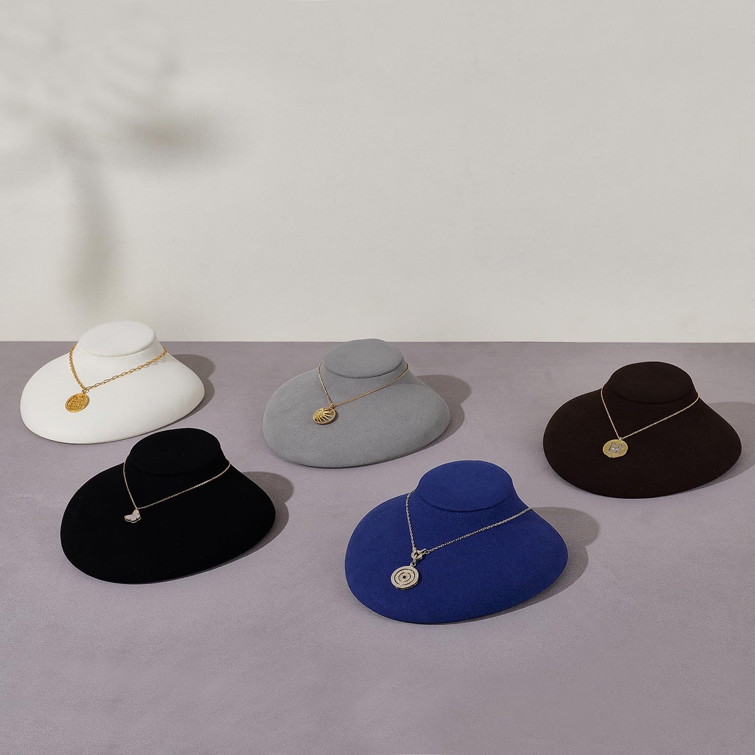 Oirlv Luxury Microfiber Jewelry Display Tower