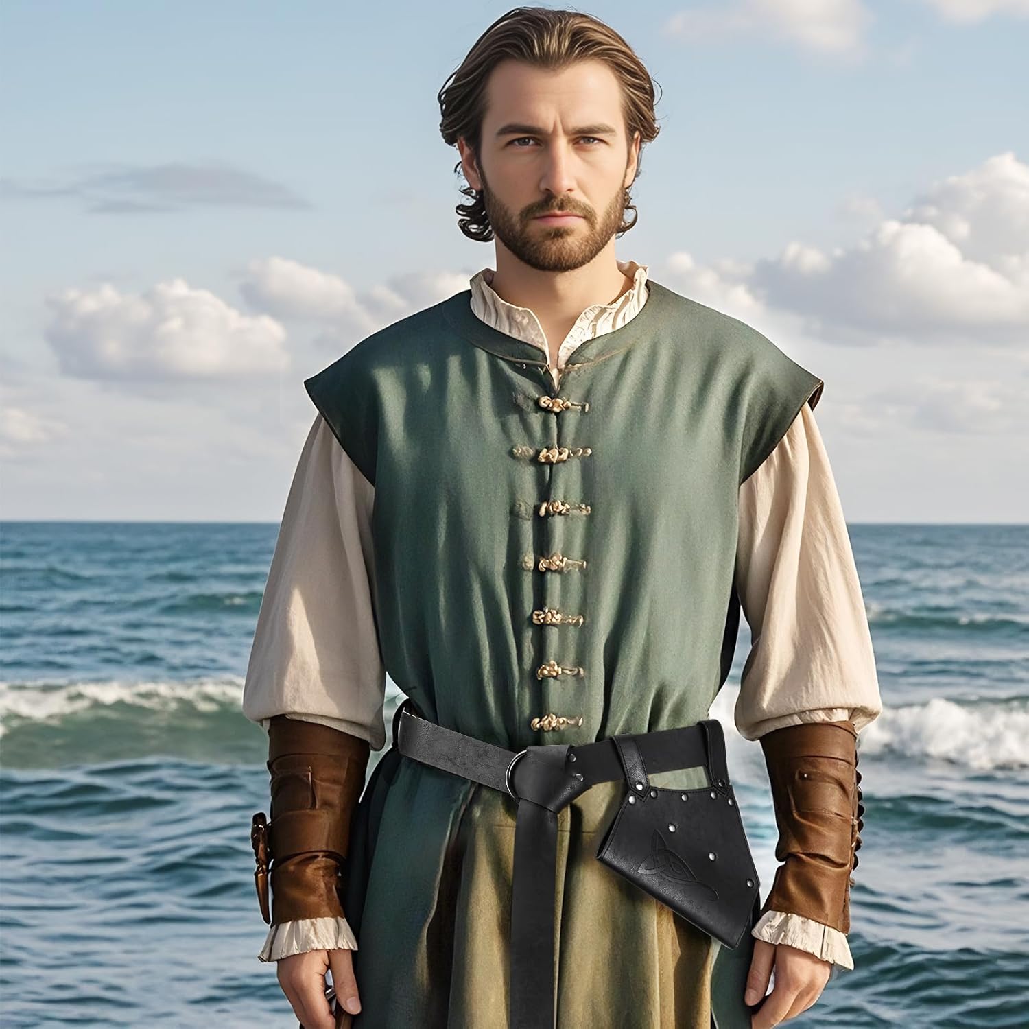 3PCS Renaissance Accessories Set for Medieval Halloween Cosplay