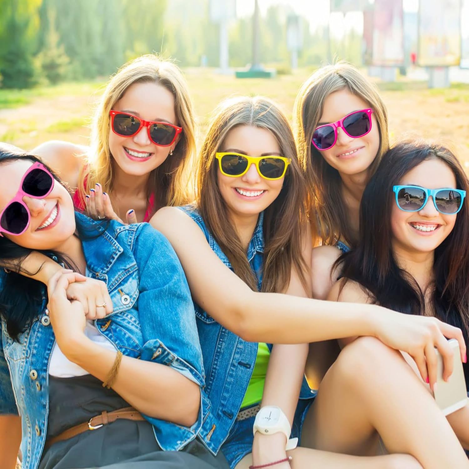 20 Pair Retro 70s 90s Bulk Sunglasses for Adults