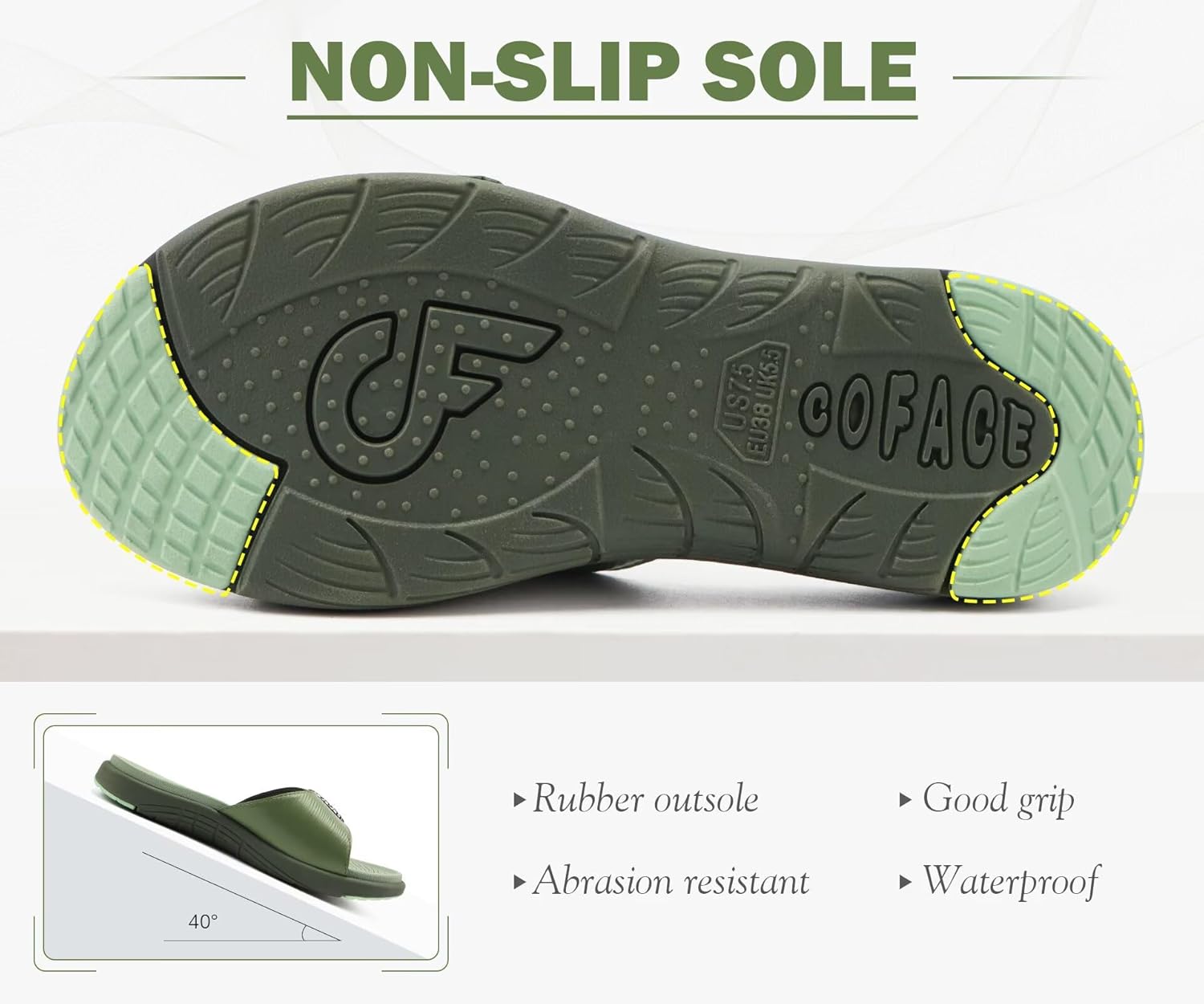 COFACE Womens Orthotic Slides with Arch Support