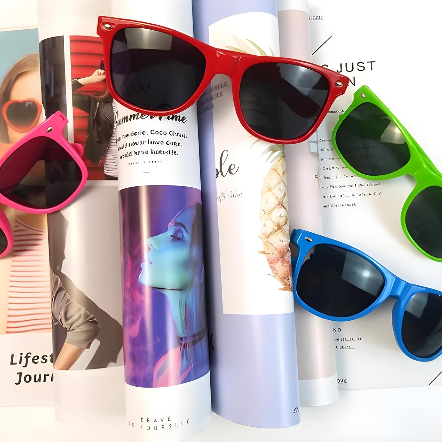 20 Pair Retro 70s 90s Bulk Sunglasses for Adults