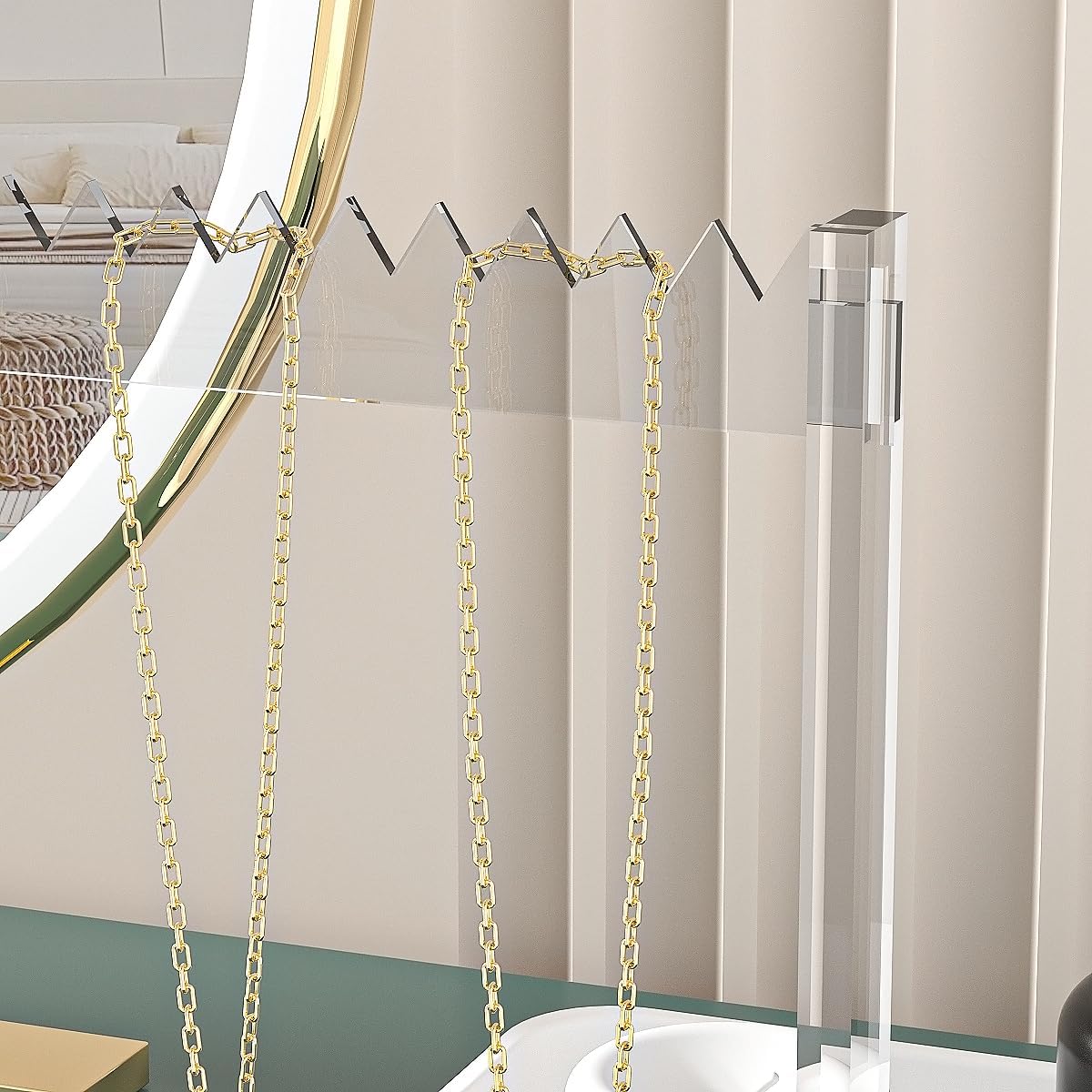 Coward Acrylic Necklace Holder Stand Clear Color