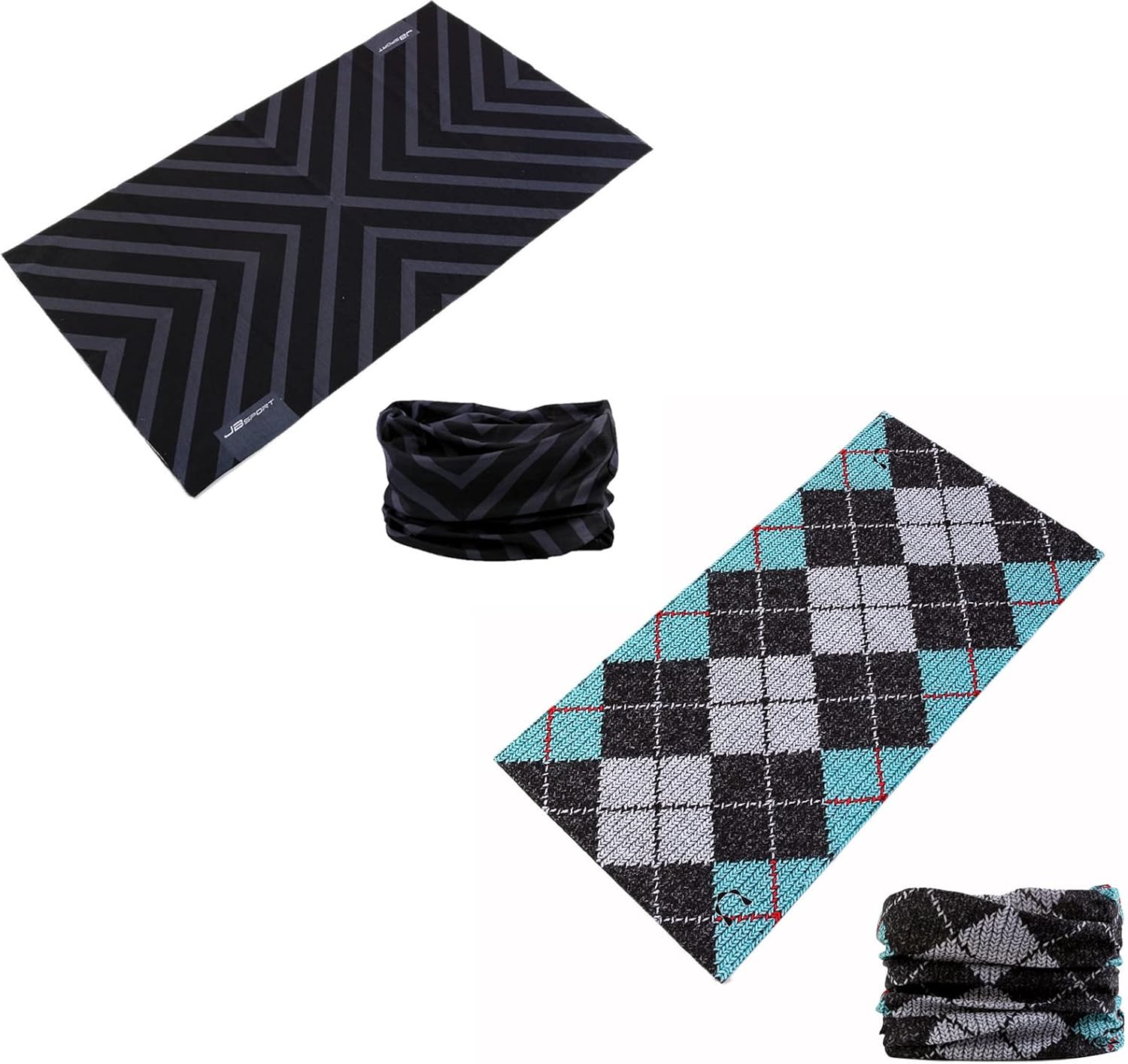 Zupro 6PCS Multi-Functional Headband Scarf Bandana for Men Women
