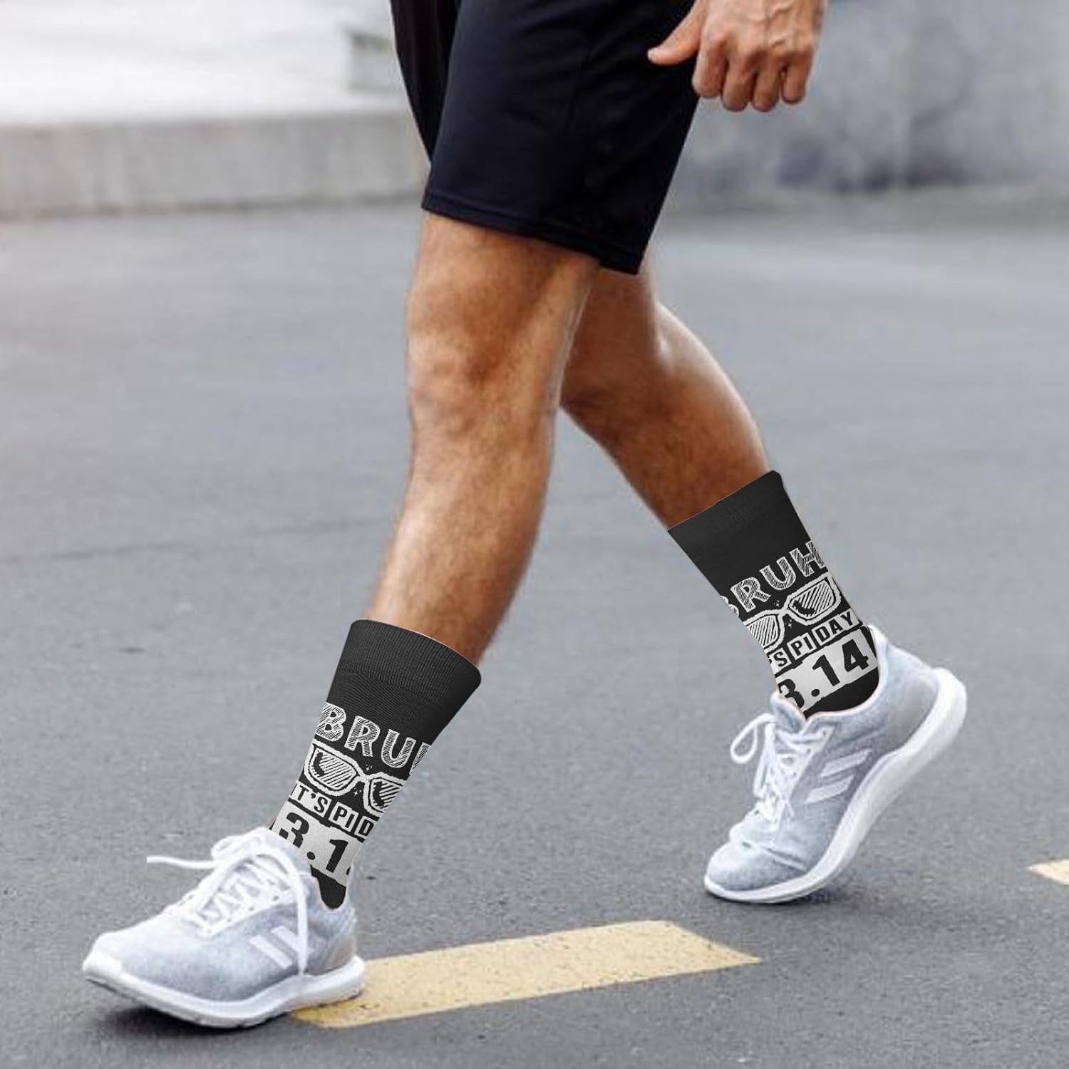 Pi Day Math Teacher Crew Socks for Boys