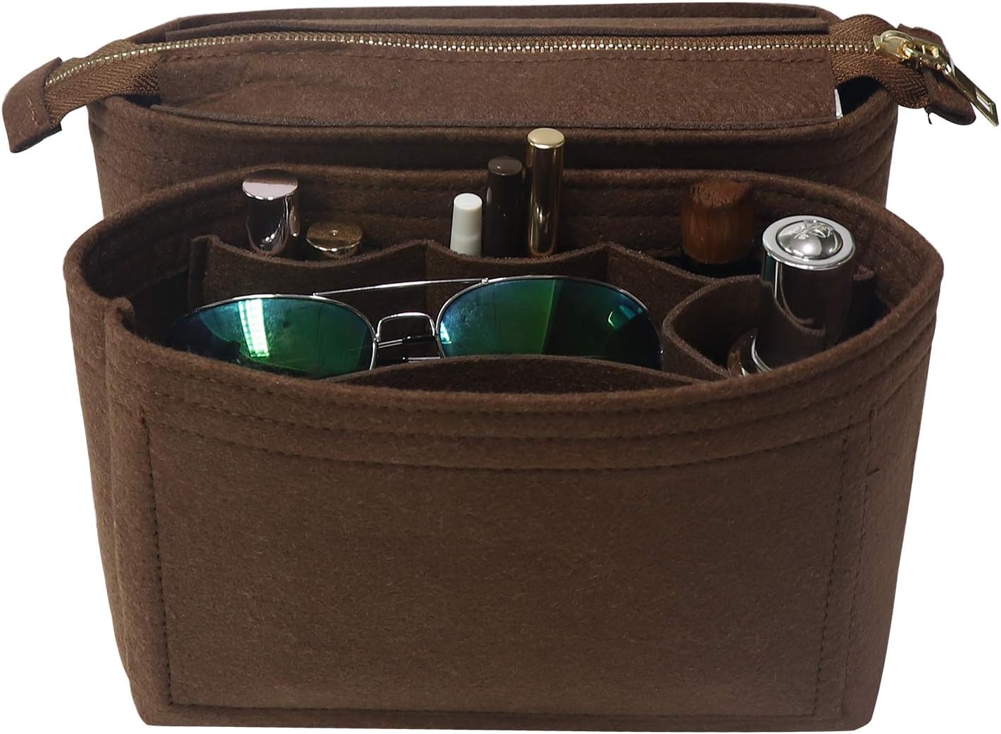 MISIXILE Bag Shaper Purse Insert Coffee