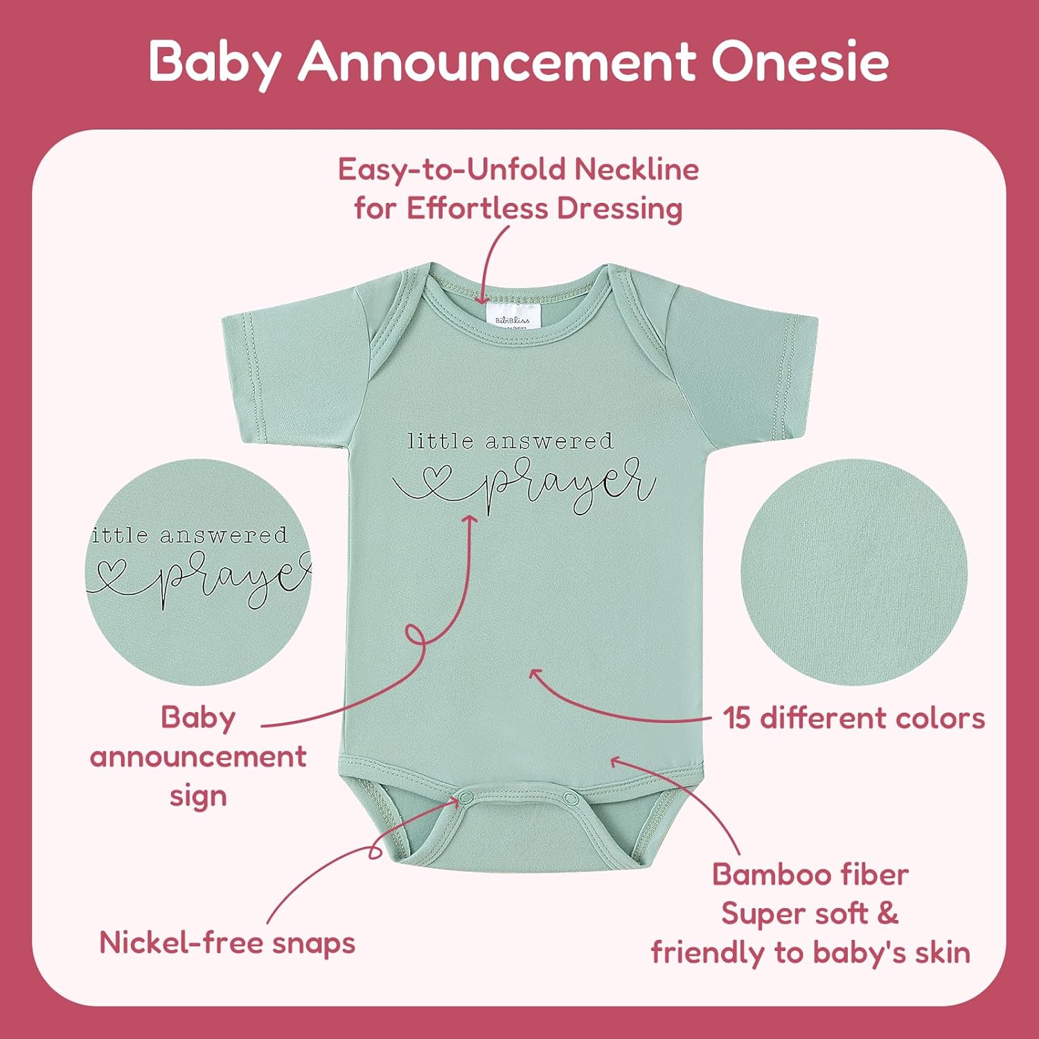 Funny Pregnancy Announcement Bodysuit for Baby