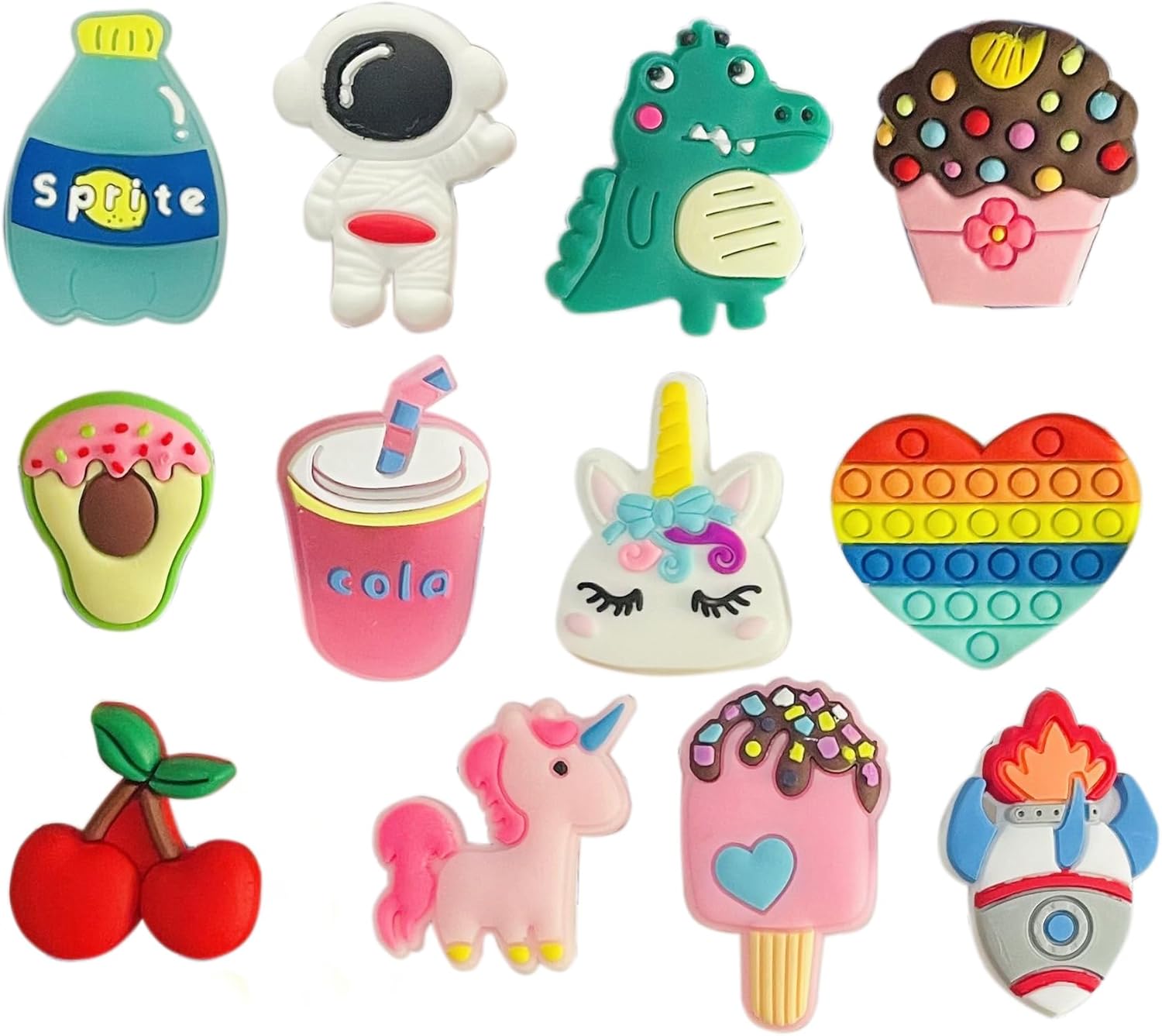 Monochef Shoe Charms 30 Pack for Girls Teens