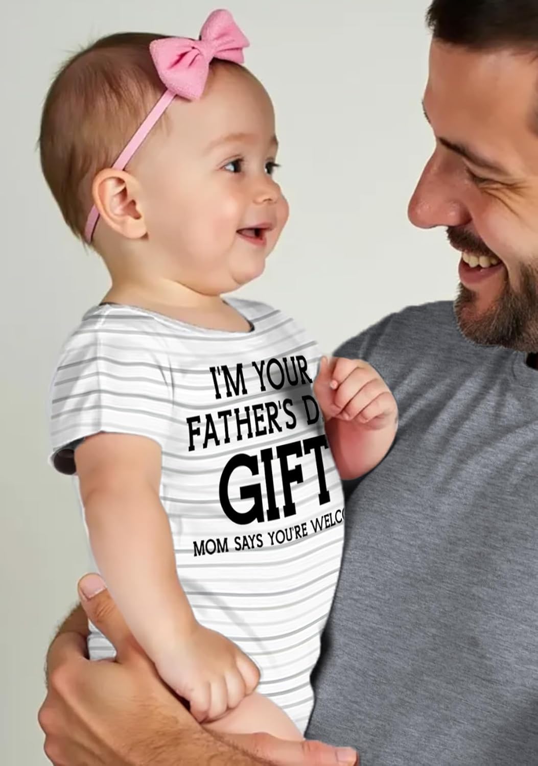 Tstars Funny Fathers Day Bodysuit for Newborn Boy or Girl