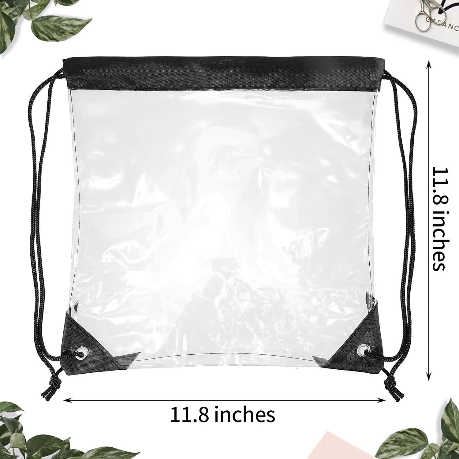 Shappy 30 Piece Clear Drawstring Backpack Set