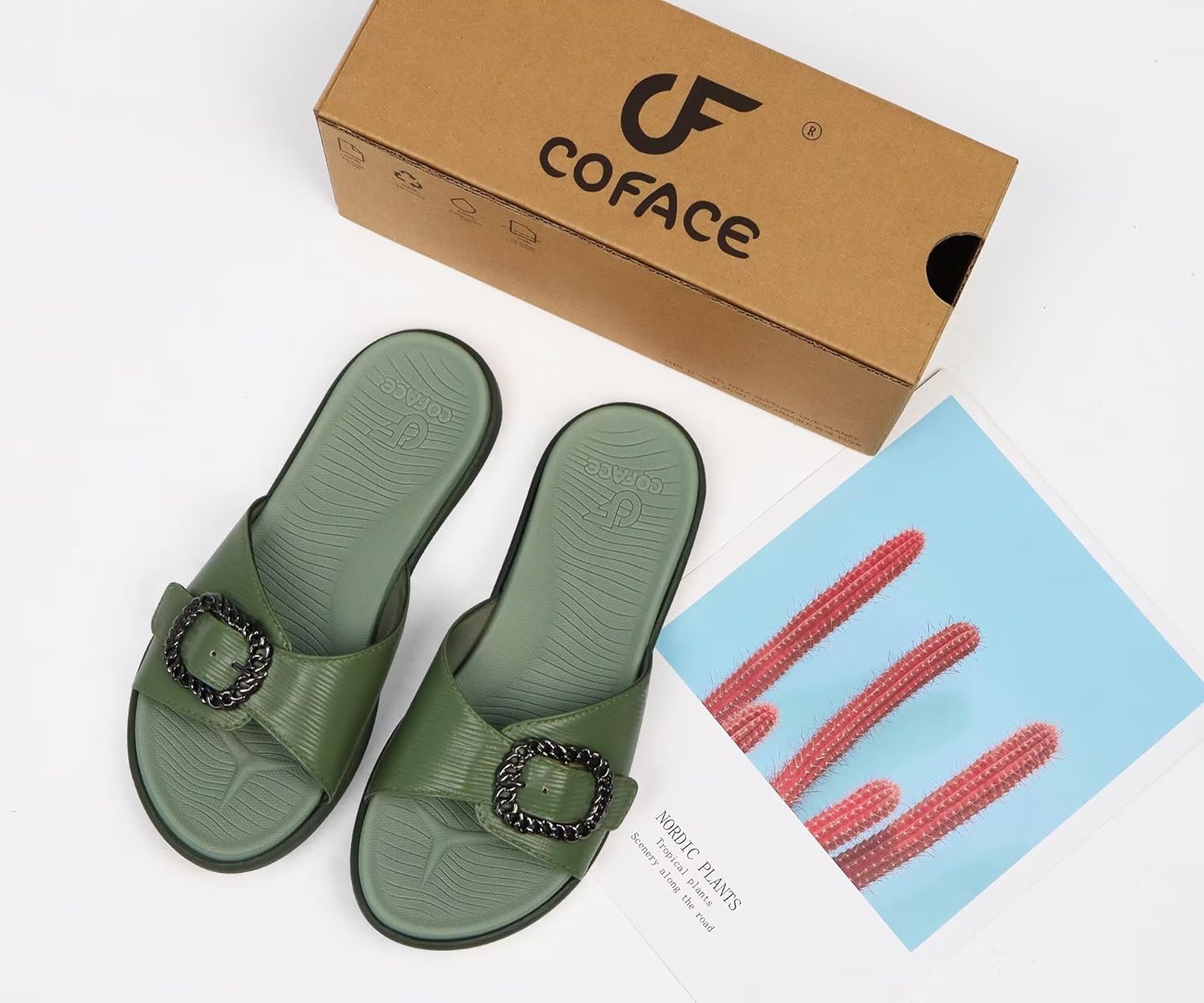 COFACE Womens Orthotic Slides with Arch Support
