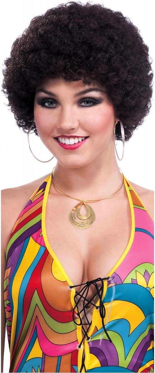 Rubies Forum Novelties Adult Afro Wig Brown