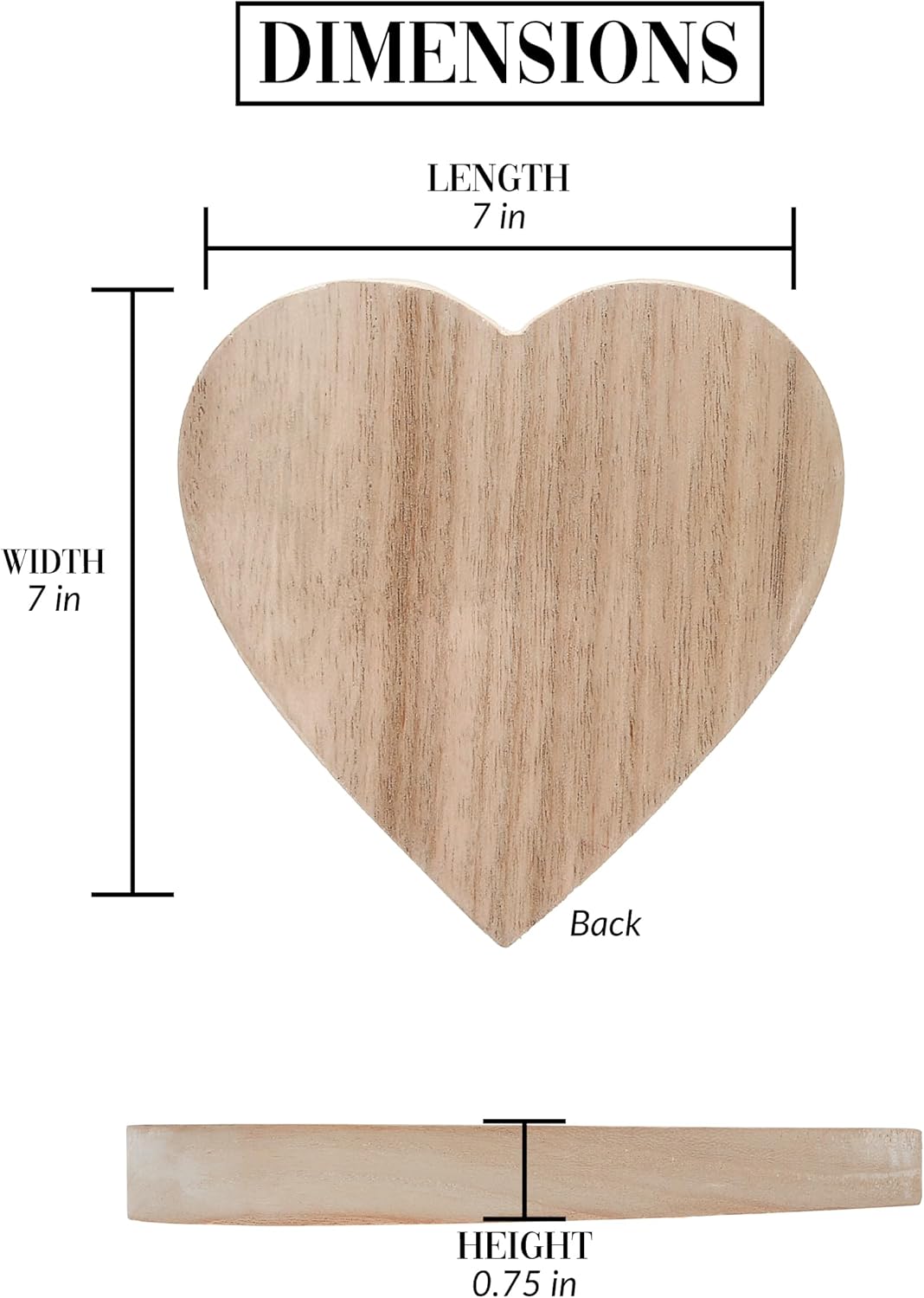 Pavilion Gift Company Heart-Shaped Paulownia Wood Keepsake Dish