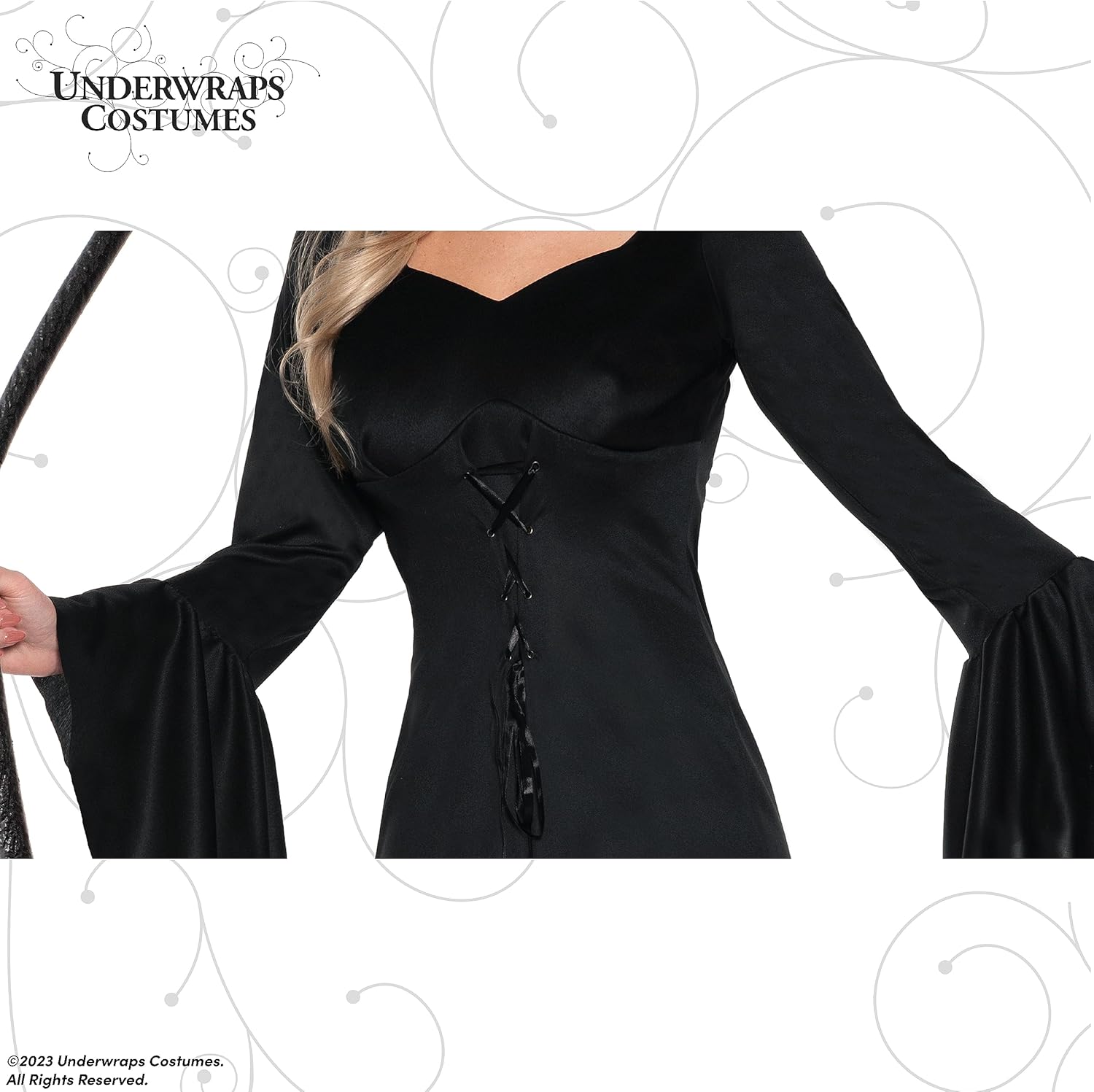 Underwraps Witch Costume for Women - Halloween Costume Dress with Hat