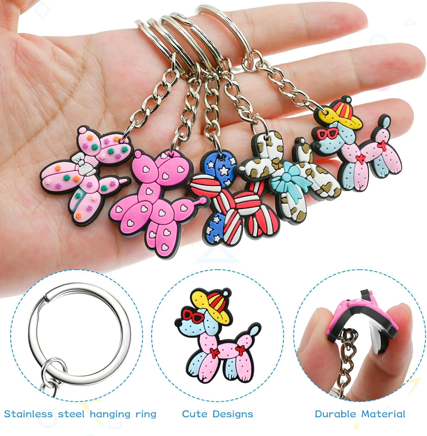 Pabucle Cute Keychain Bulk 30pcs Keychains