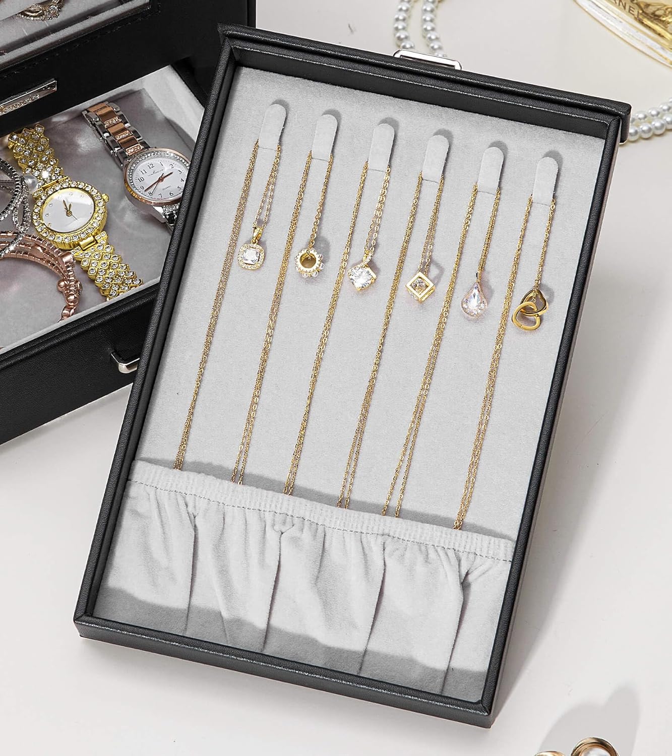 Homde Jewelry Organizer with Transparent Window