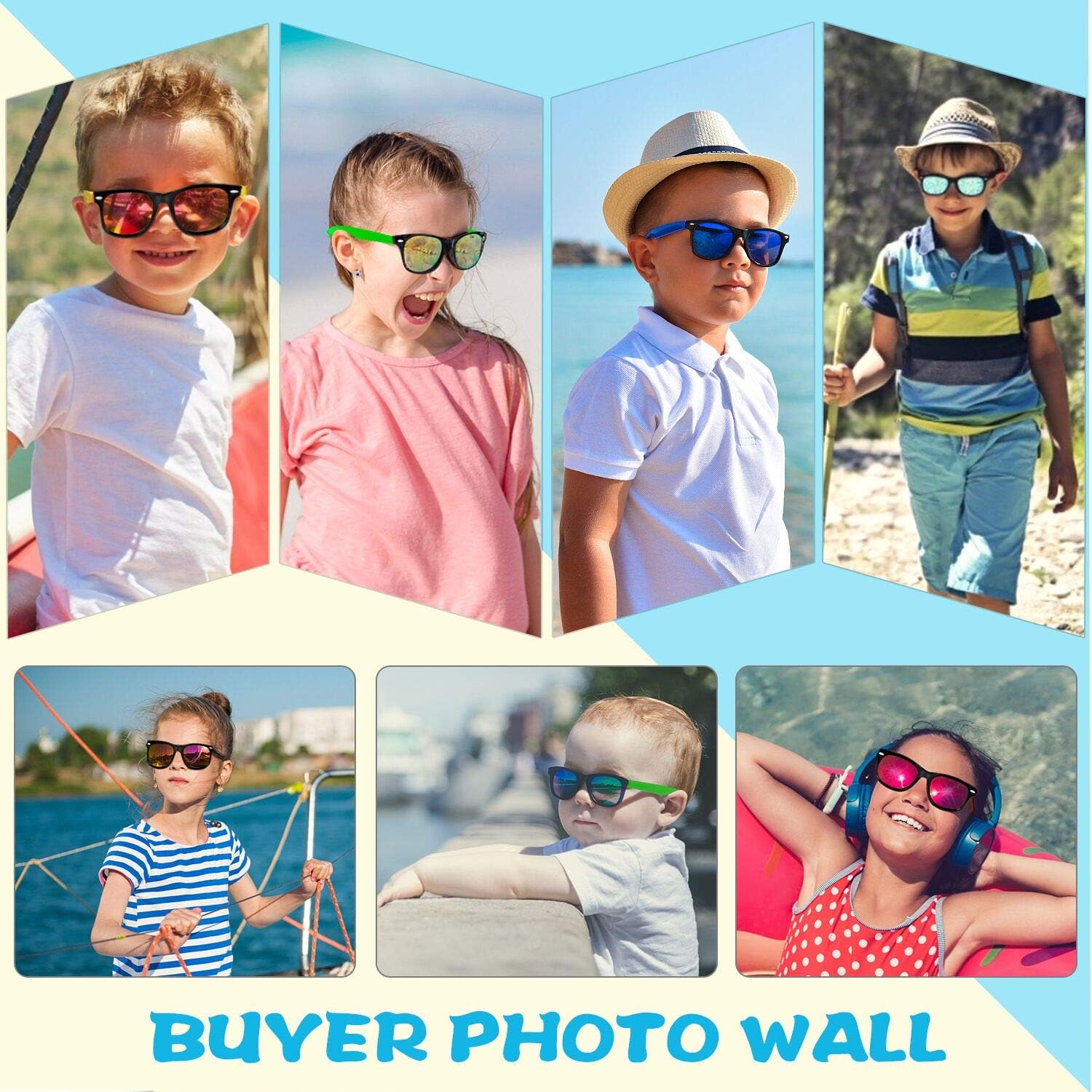 Kids Sunglasses Bulk with UV400 Protection