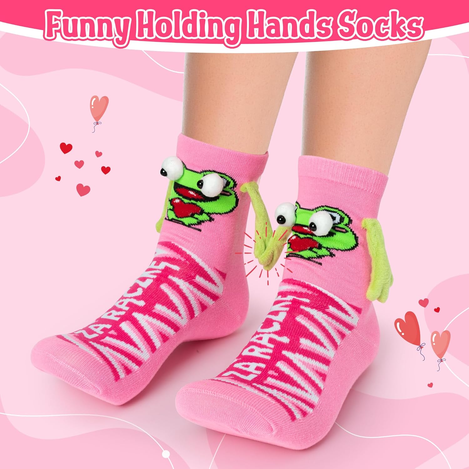 CUweipeng Magnetic Hold Hands Socks 2 Pairs