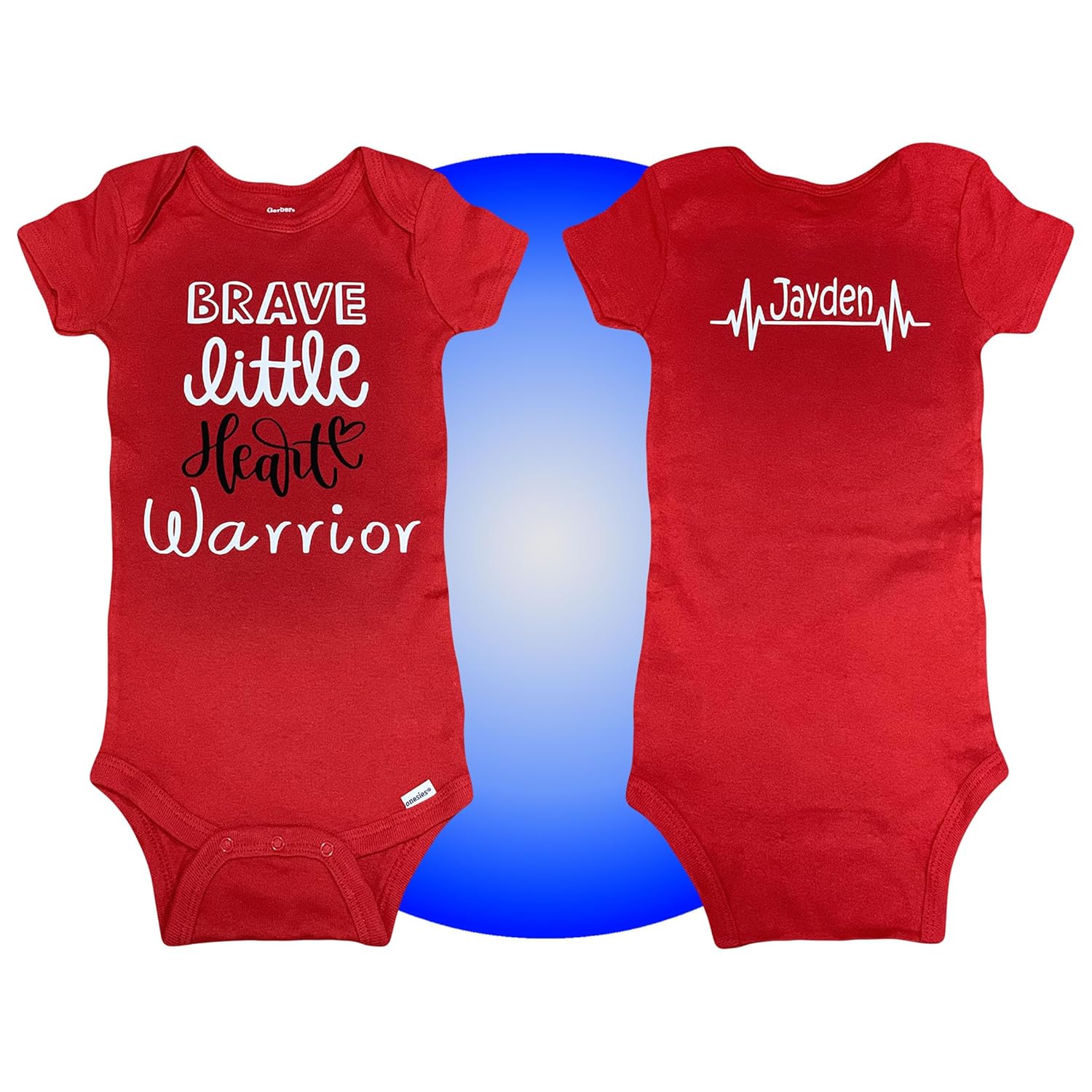 Baby Heart Surgery Onesies - Personalized - 100 Cotton