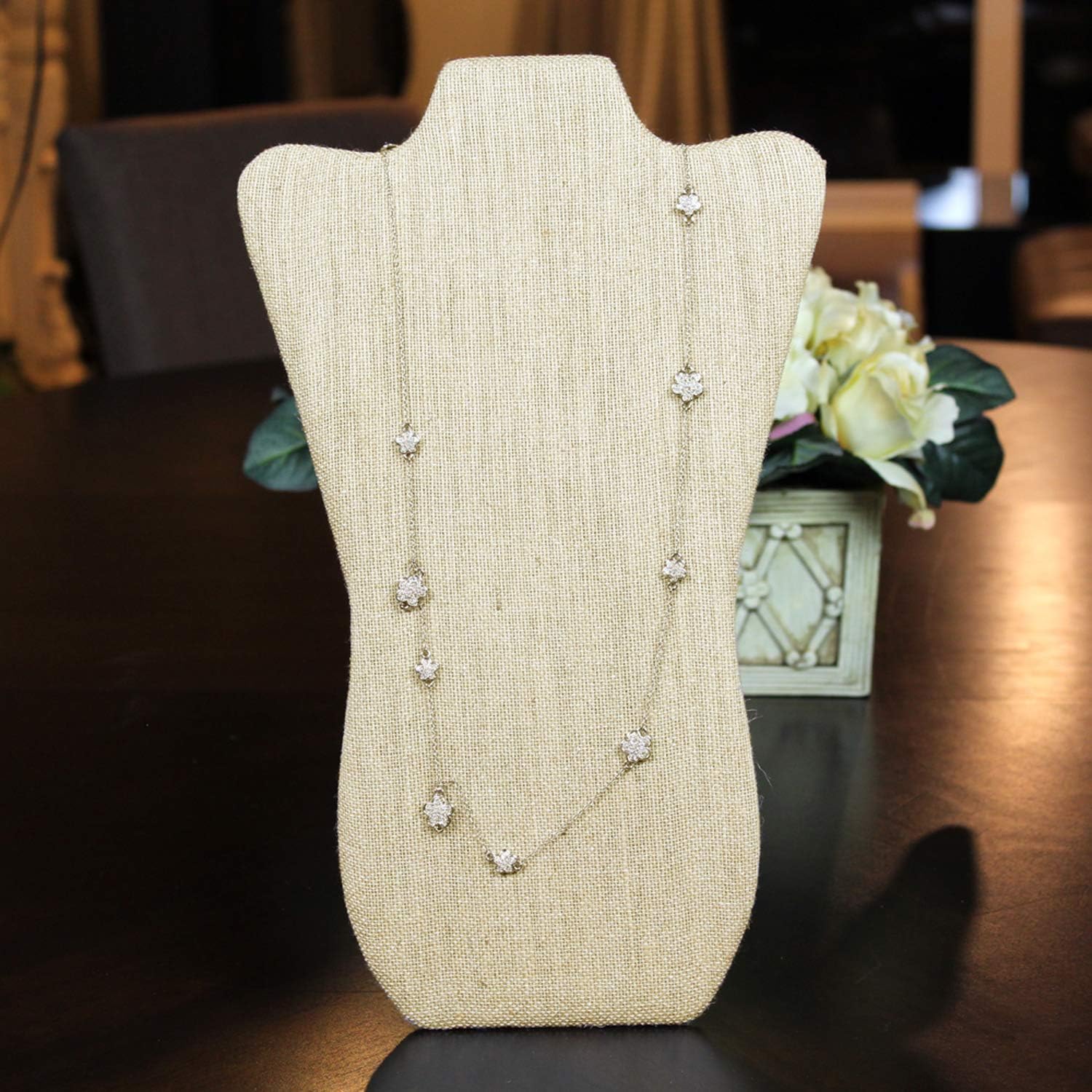 MOOCA Deluxe Fabric MDF Jewelry Display Stand