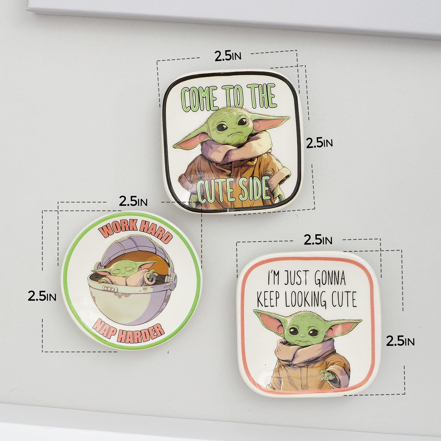 Disney Star Wars Grogu Mini Trinket Tray Set