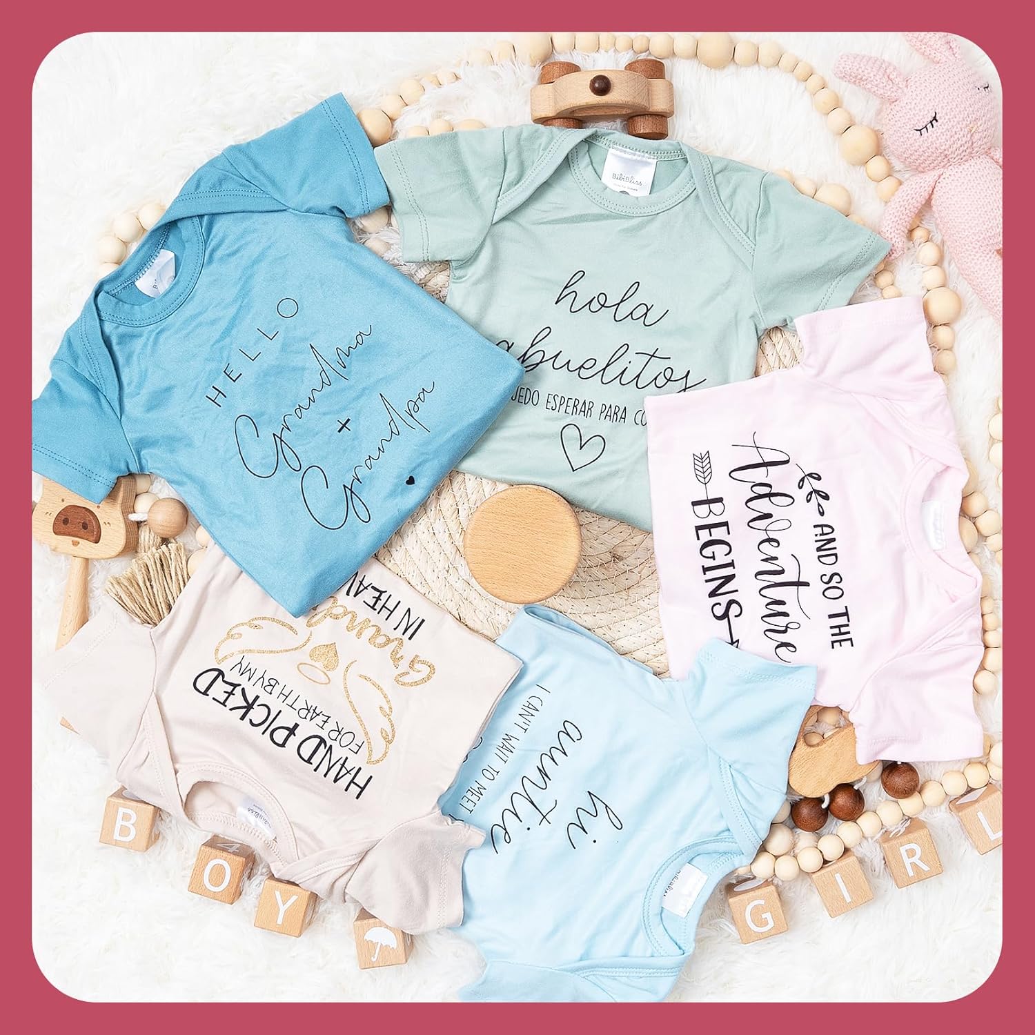 2pcs Baby Announcement Onesie for Pregnancy Reveal