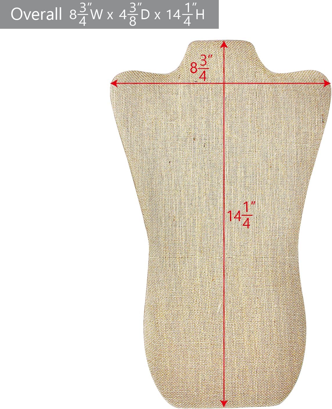 MOOCA Deluxe Fabric MDF Jewelry Display Stand