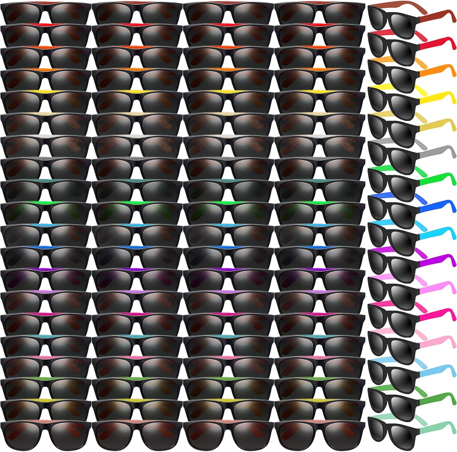 144 Pcs Neon Sunglasses Party Favors Bulk