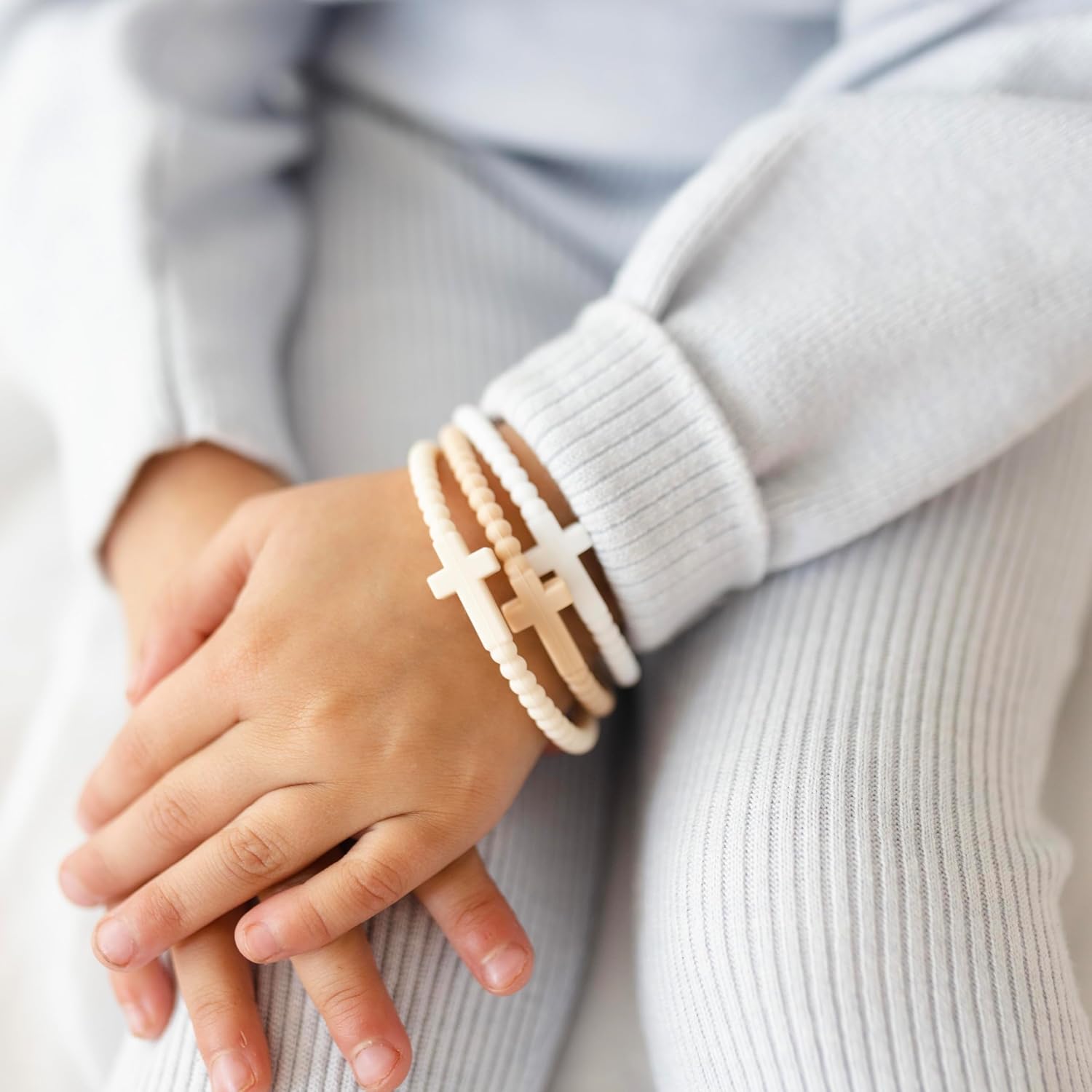 Ryan Rose Cross Silicone Bracelet for Women