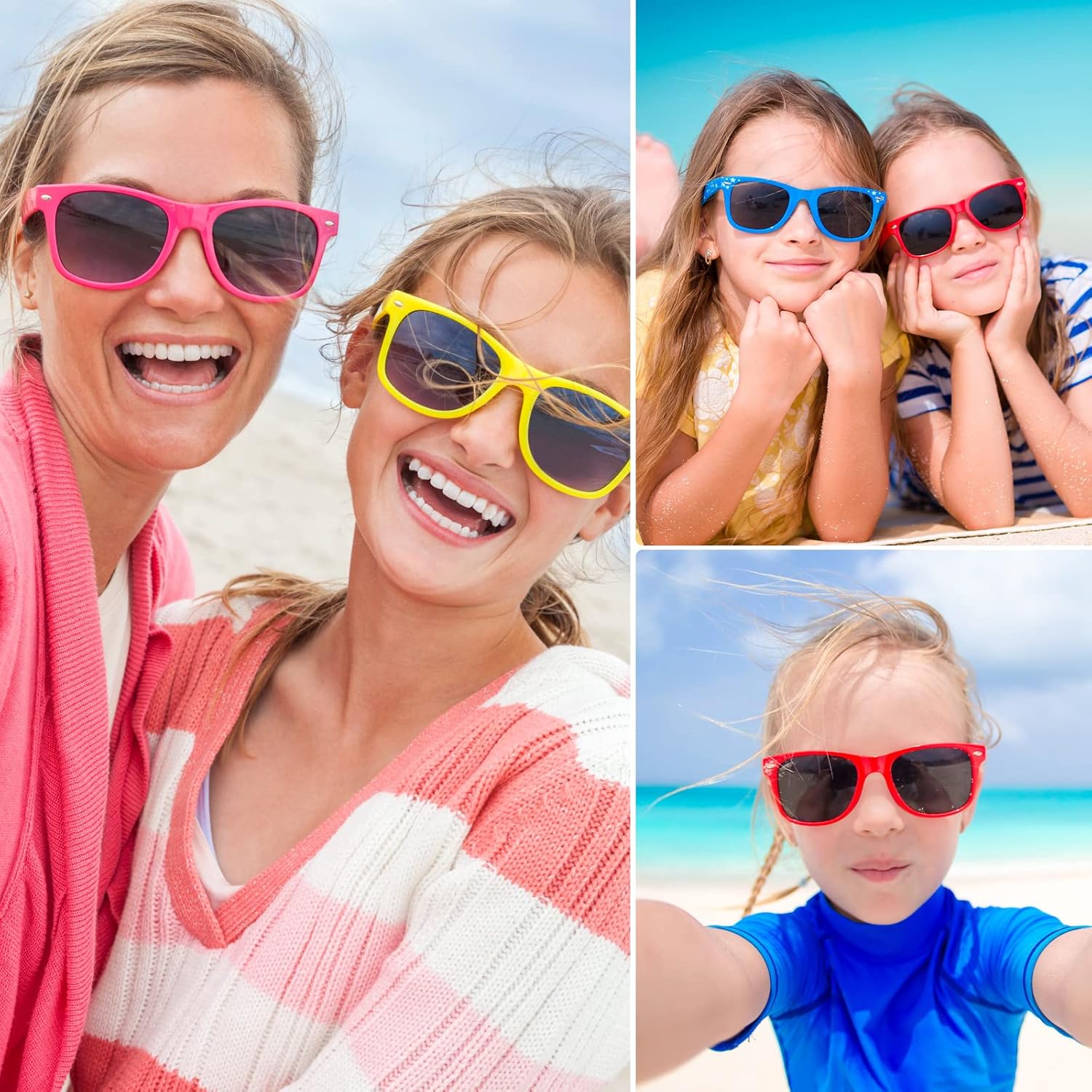 TUPARKA 12 Pack Neon Sunglasses Party Favors