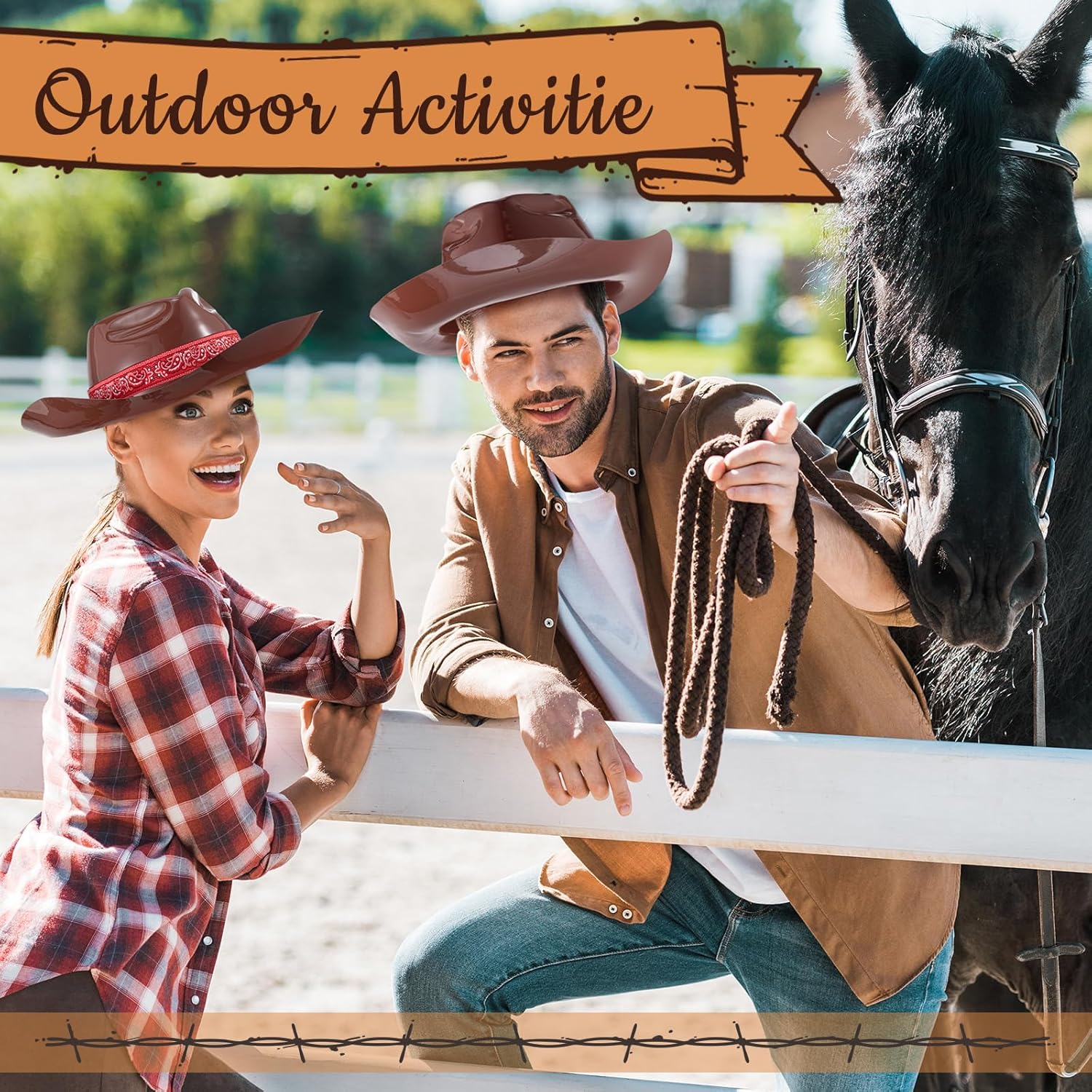 Xtinmee 12 Pack Cowboy Hats for Adults