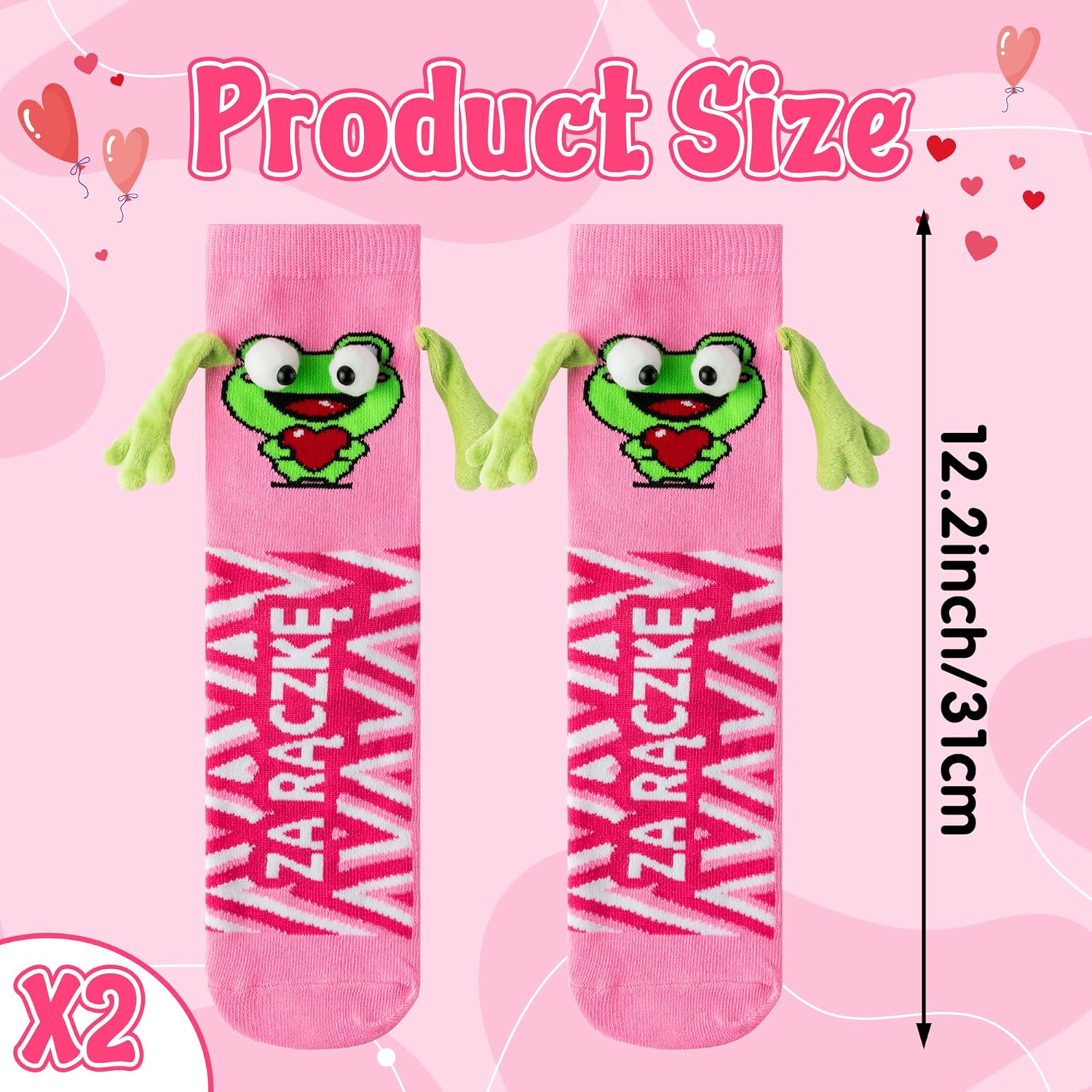 CUweipeng Magnetic Hold Hands Socks 2 Pairs