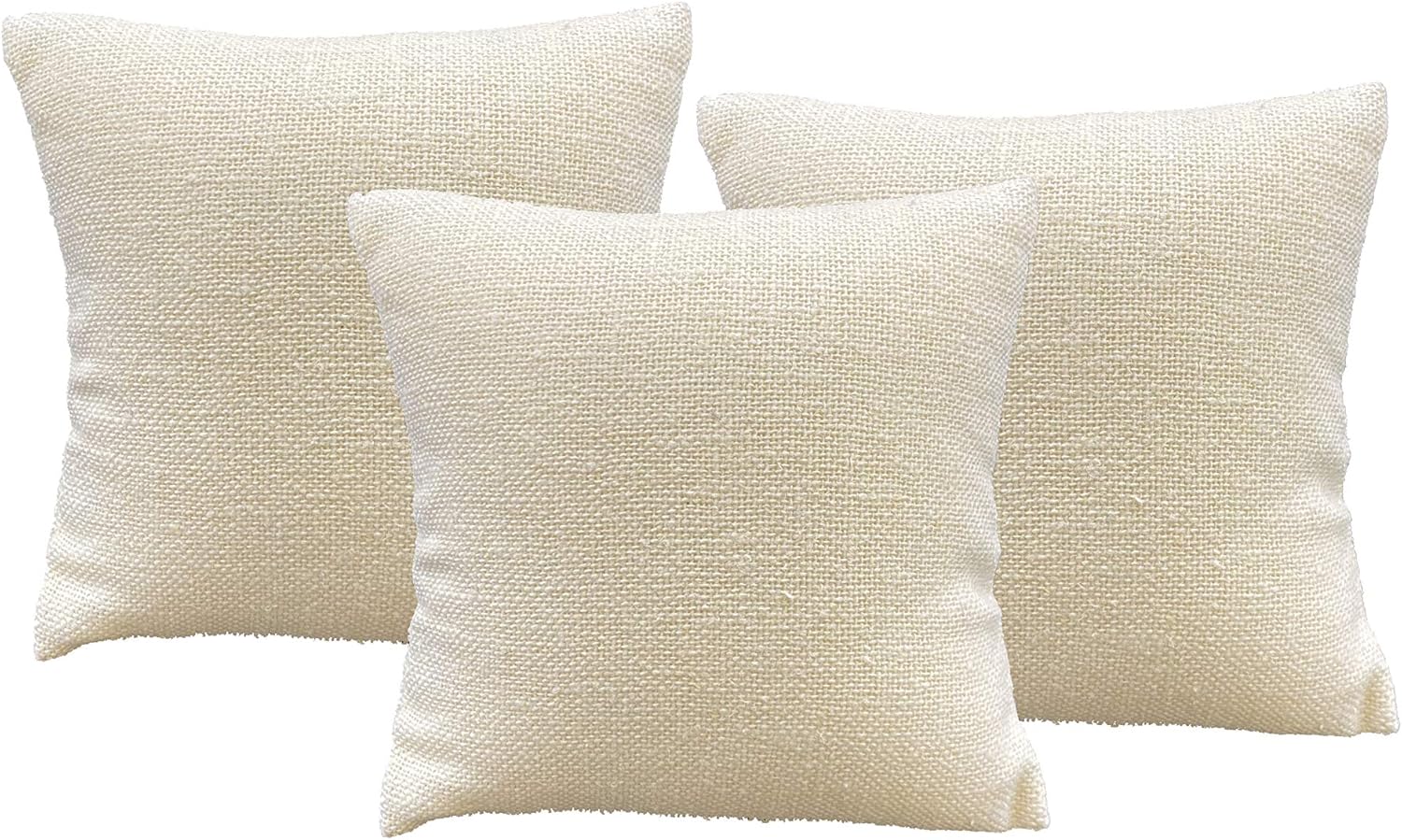 NicePackaging 6pcs 4x4 Inch Camelhide Beige Watch Pillow Display