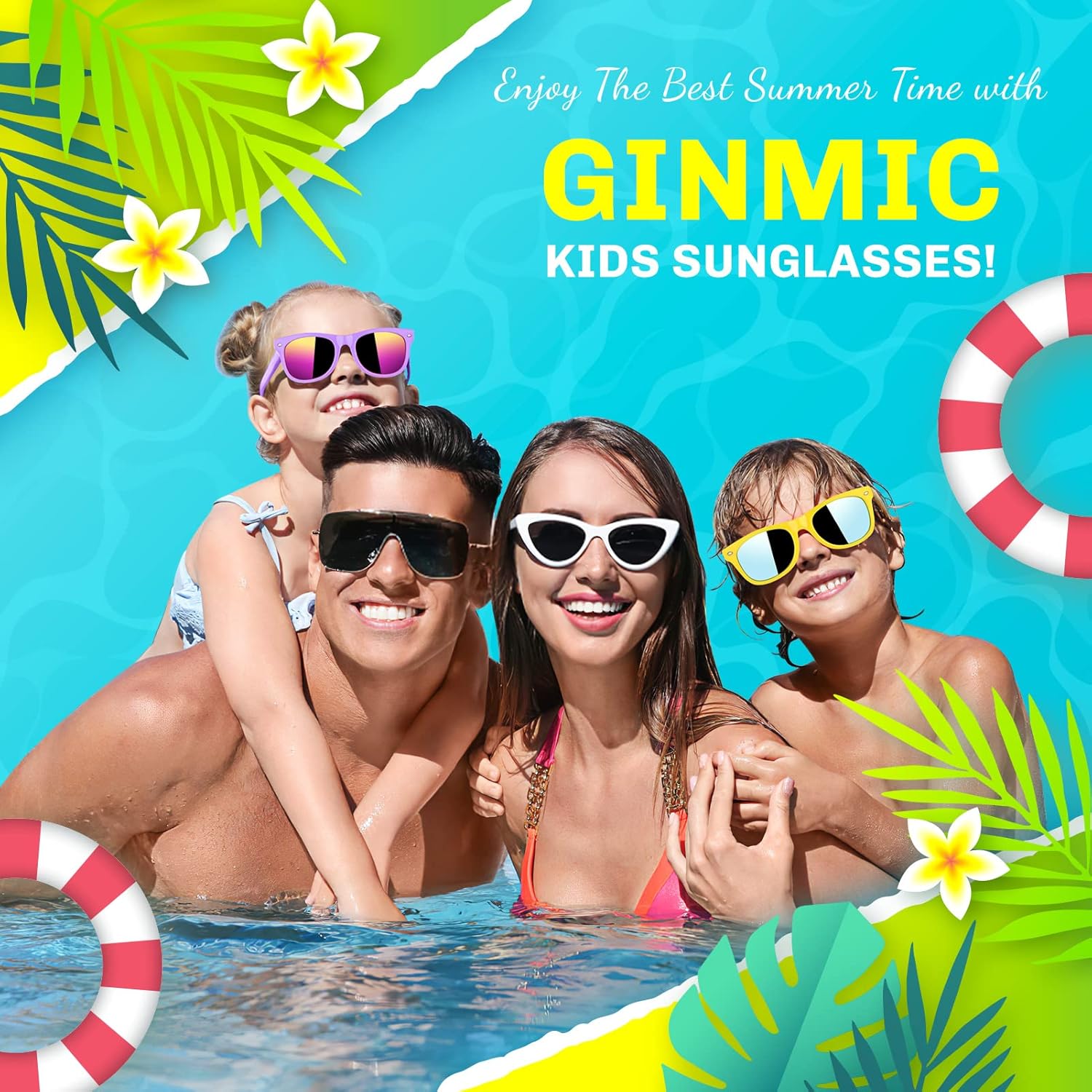 12 Pack Neon Kids Sunglasses with UV400 Protection