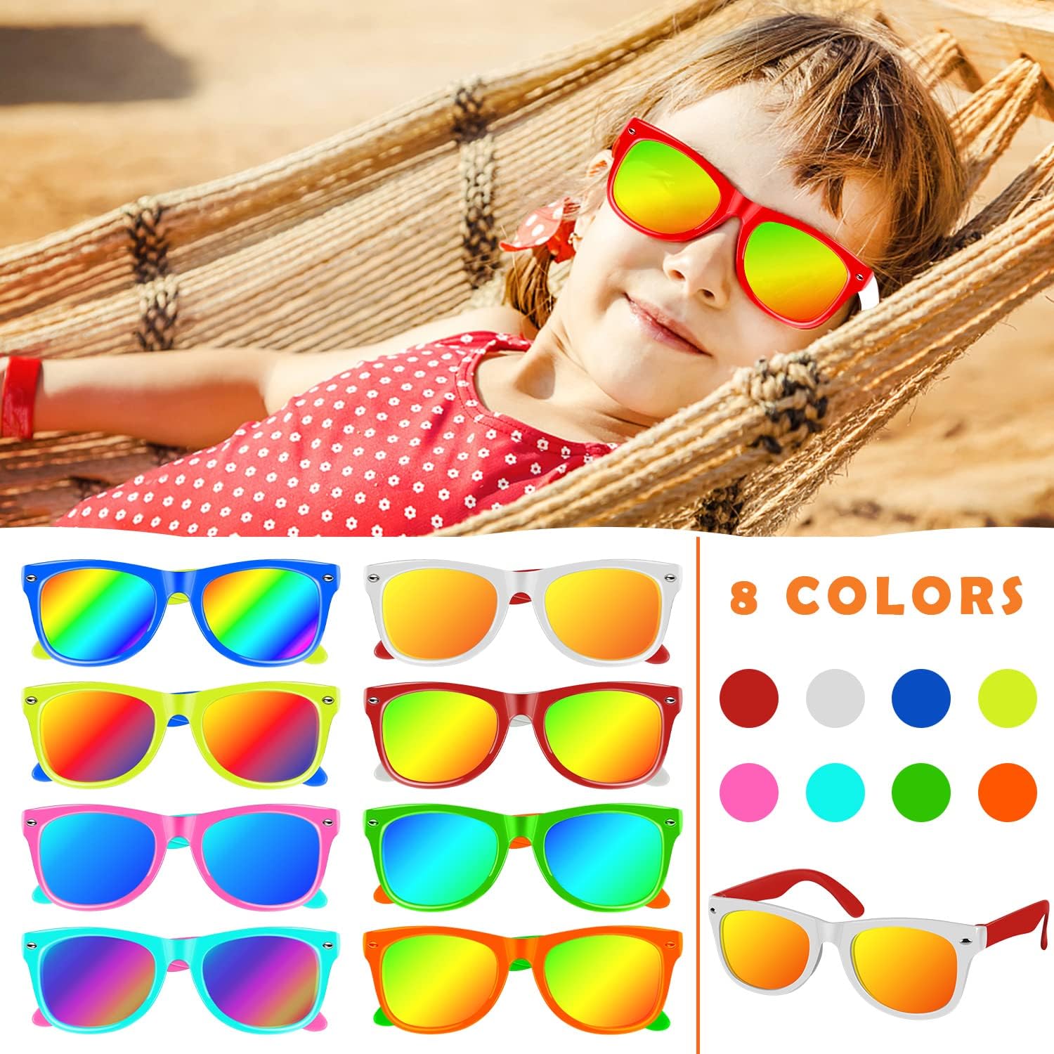 24 Pack Kids Sunglasses with UV400 Protection