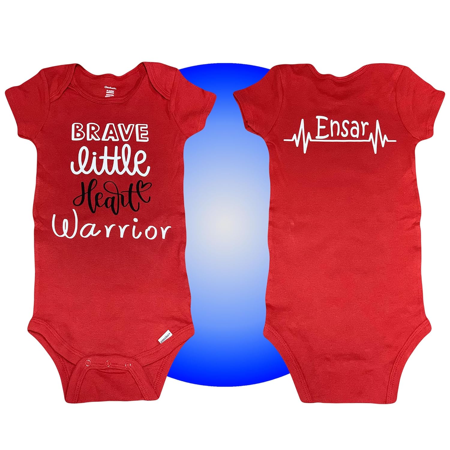 Baby Heart Surgery Onesies - Personalized - 100 Cotton