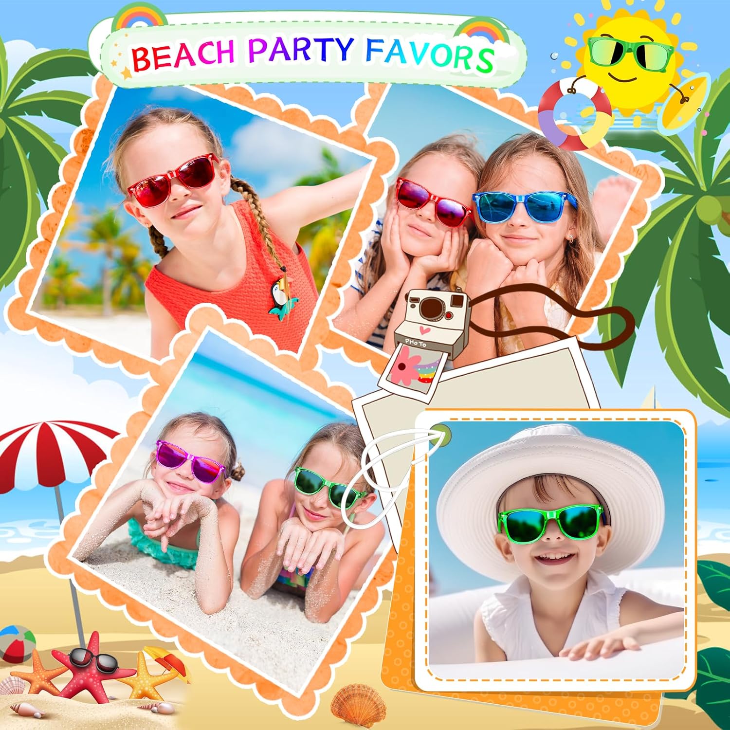 Kids Sunglasses 24 Pack with UV400 Protection