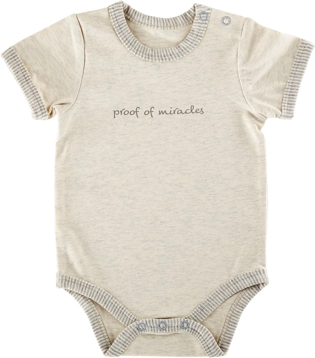 Stephan Baby Boys Inspirational Heather Snapshirt
