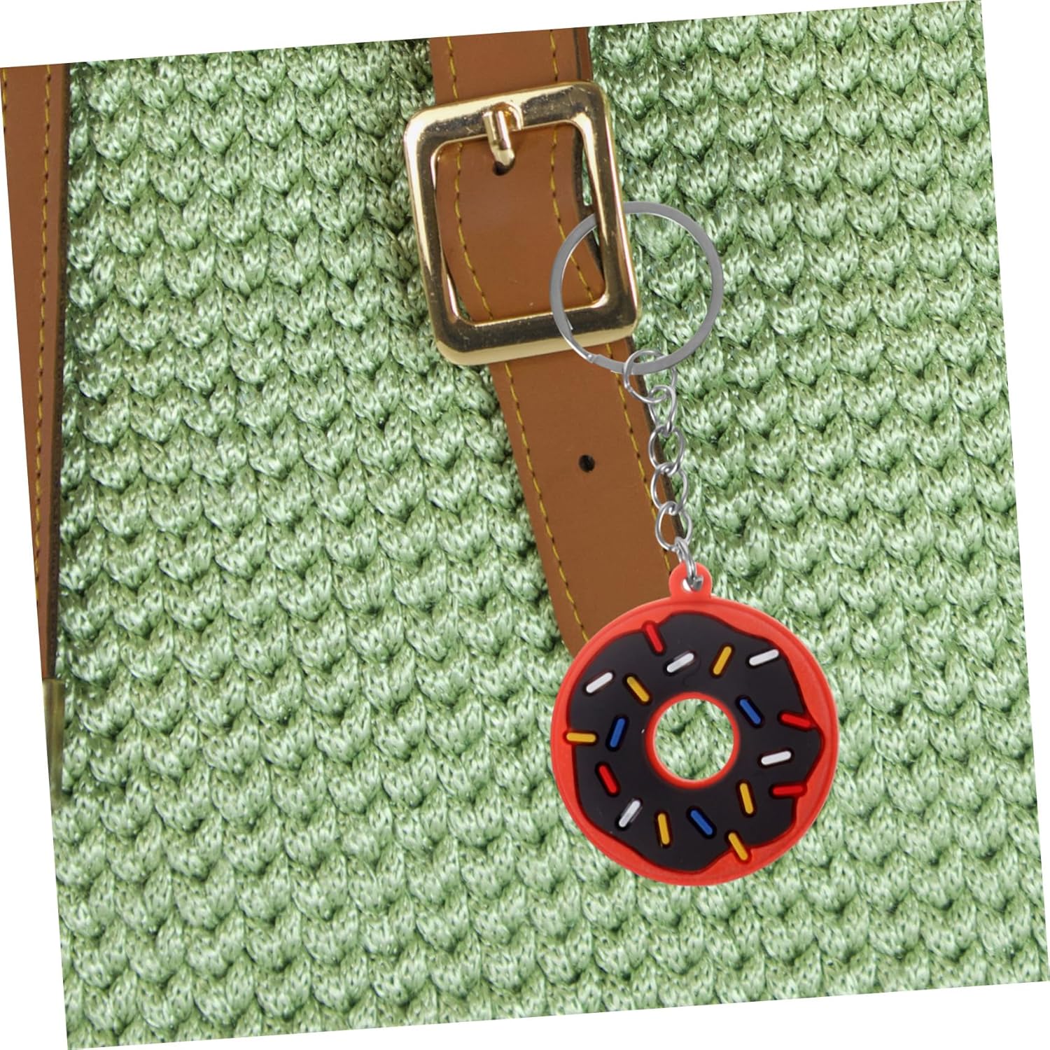 BESPORTBLE 12Pcs Cute Donut Design Keychain