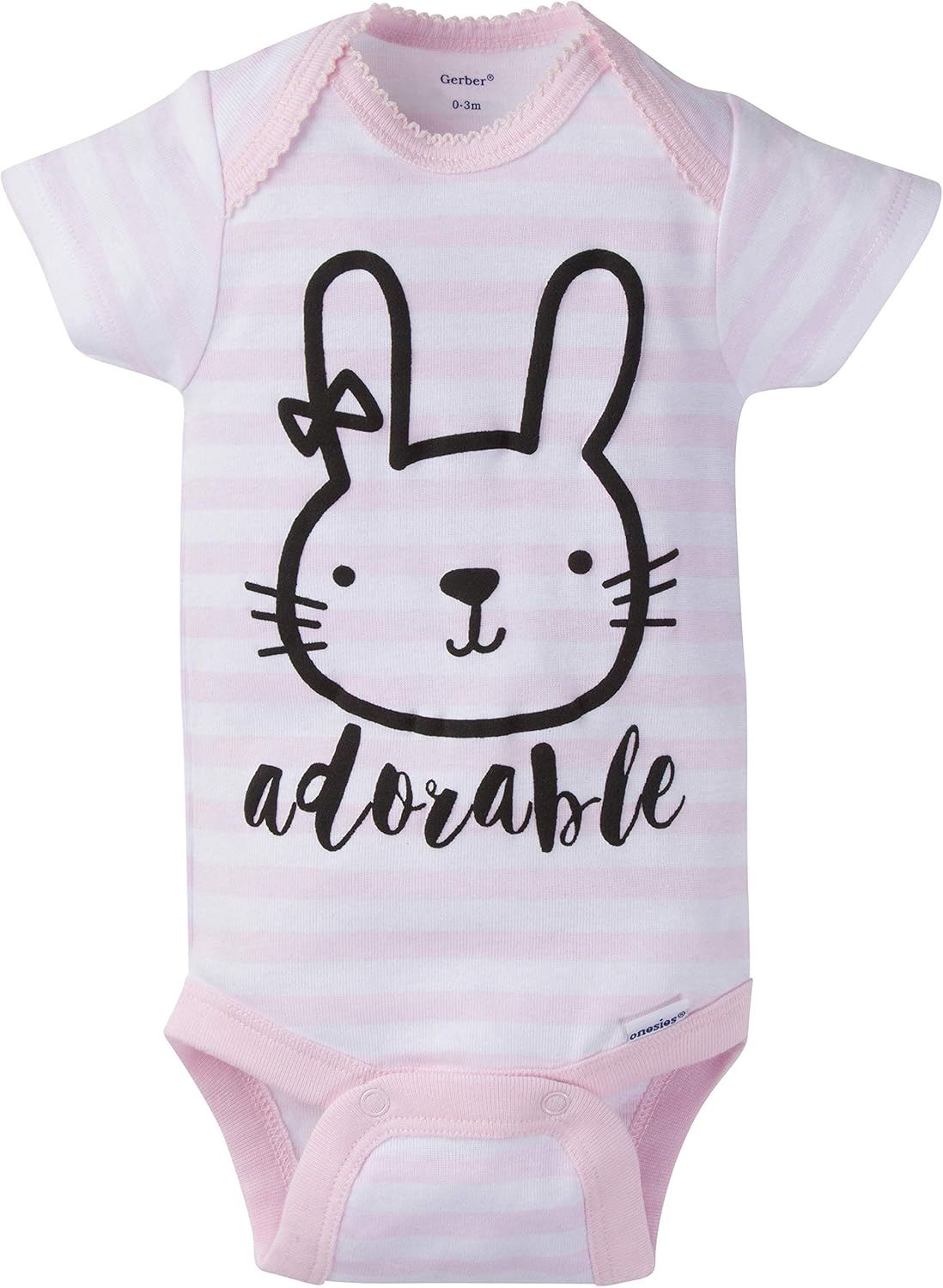 Gerber Baby Girls 8-Pack Short Sleeve Onesies Bodysuits