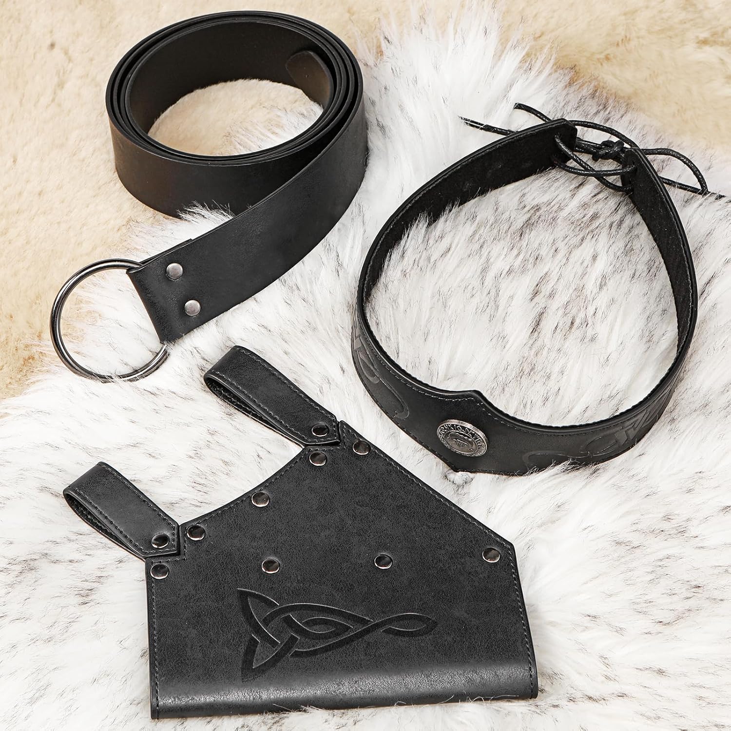 3PCS Renaissance Accessories Set for Medieval Halloween Cosplay