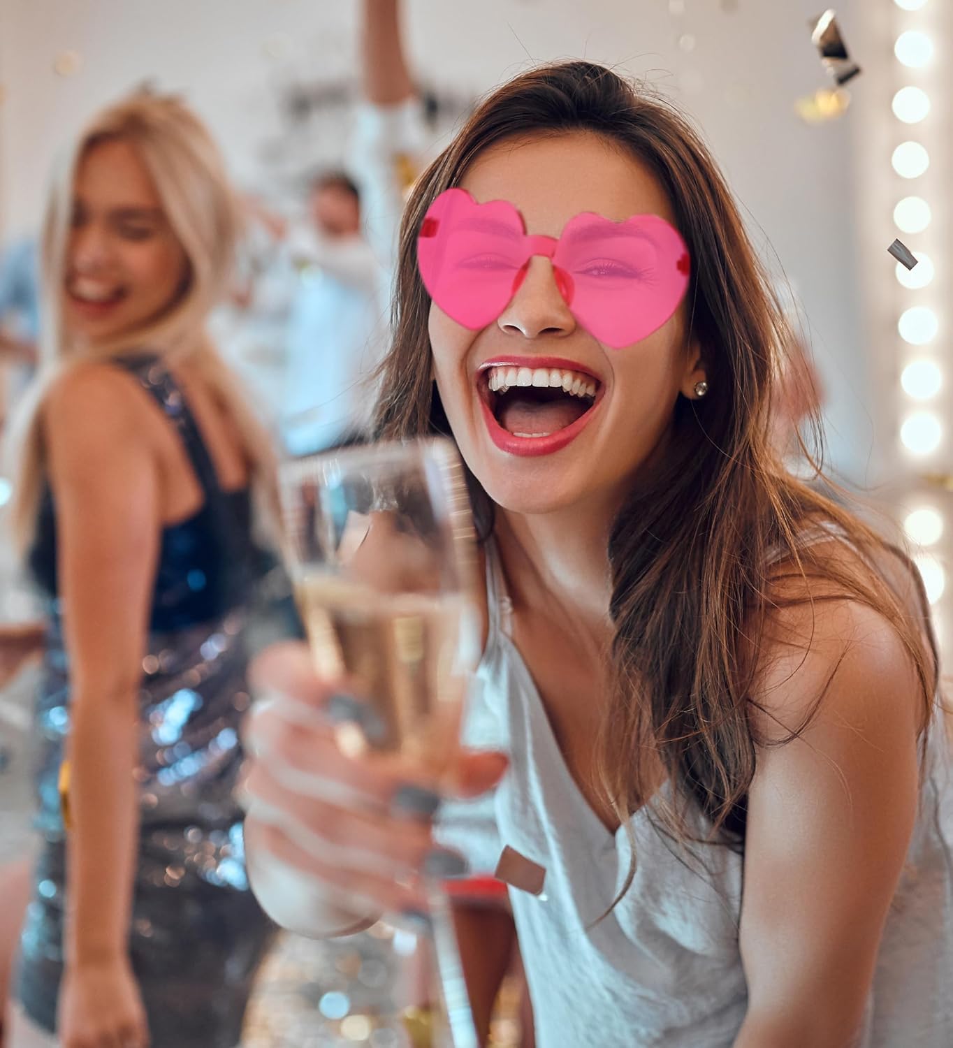 ASAHEL Heart Sunglasses for Women and Girls Halloween Party Favor
