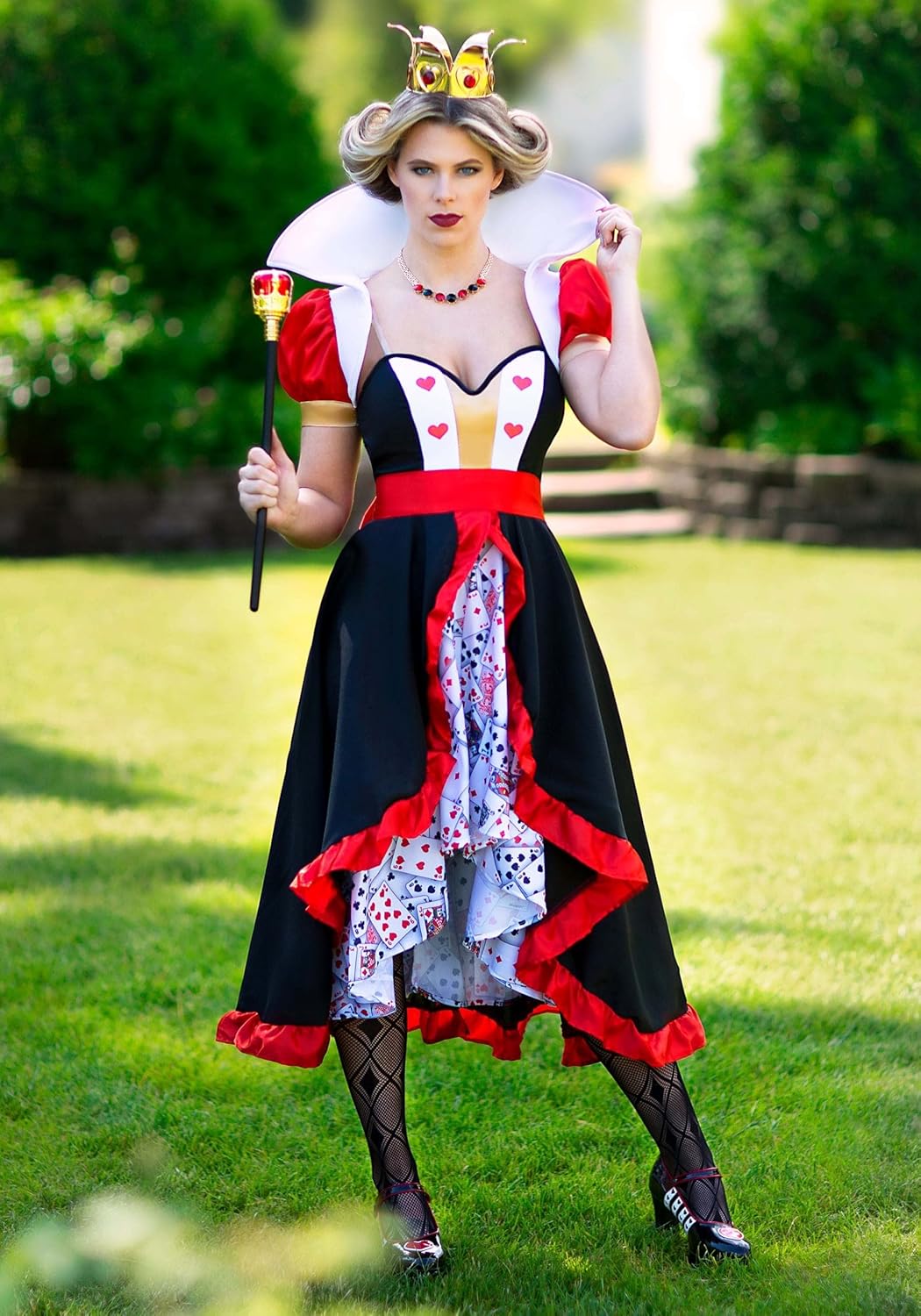 Fun Costumes Womens Flirty Queen of Hearts Costume Large