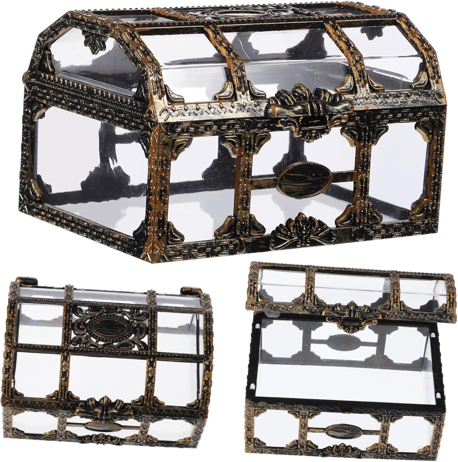 BESTonZON Pirate Treasure Chest Diving Gems Party Favors