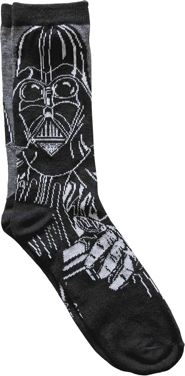 Hyp Star Wars Darth Vader and Stormtrooper Mens Crew Socks 2 Pack
