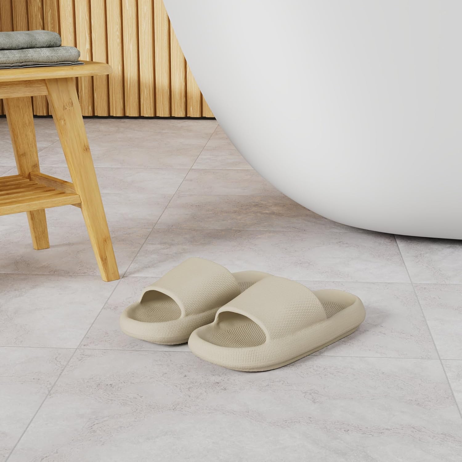 BRONAX Pillow Slippers for Women Men